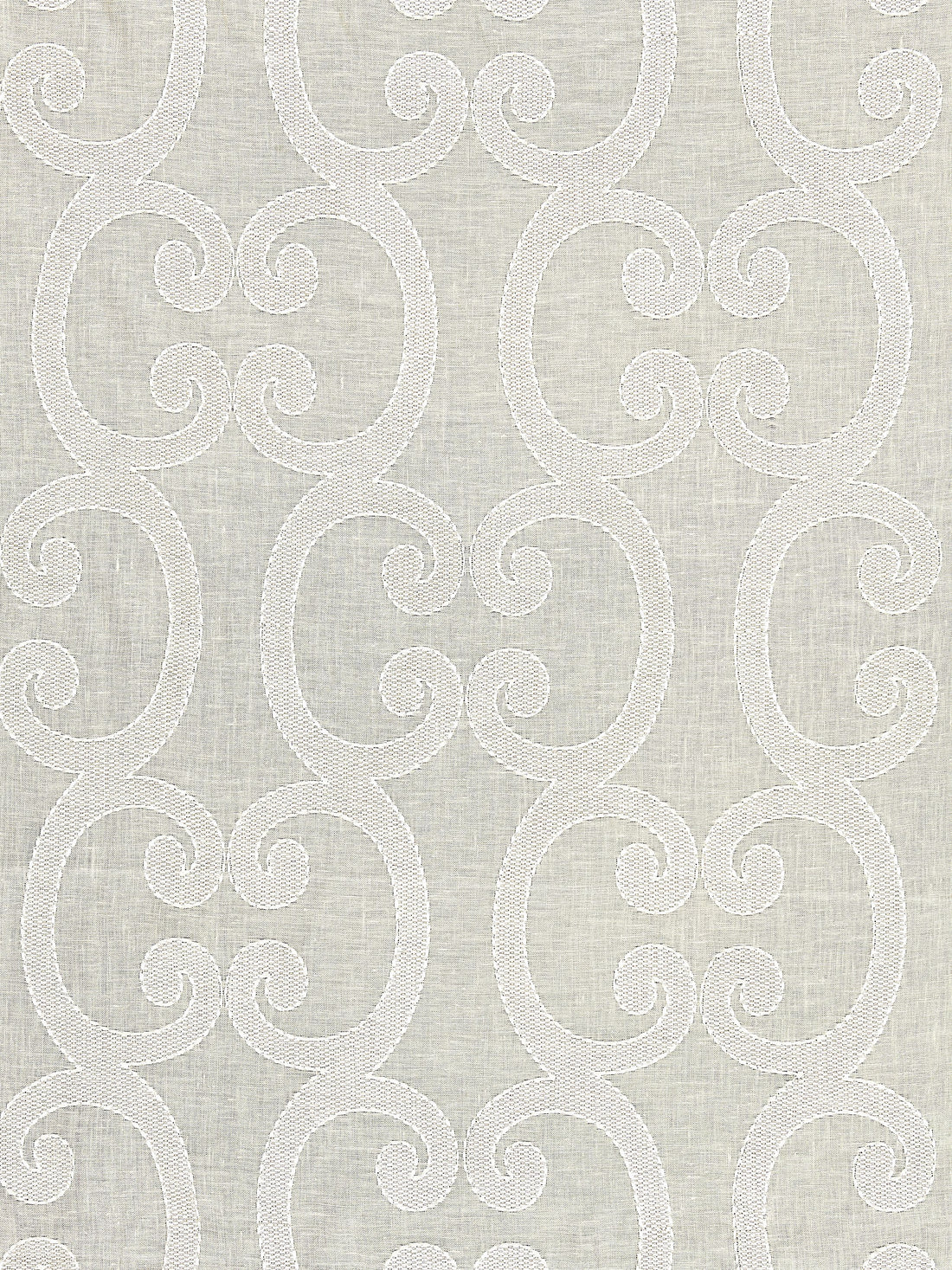 Ornamento Sheer fabric in champagne color - pattern number SC 000227040 - by Scalamandre in the Scalamandre Fabrics Book 1 collection