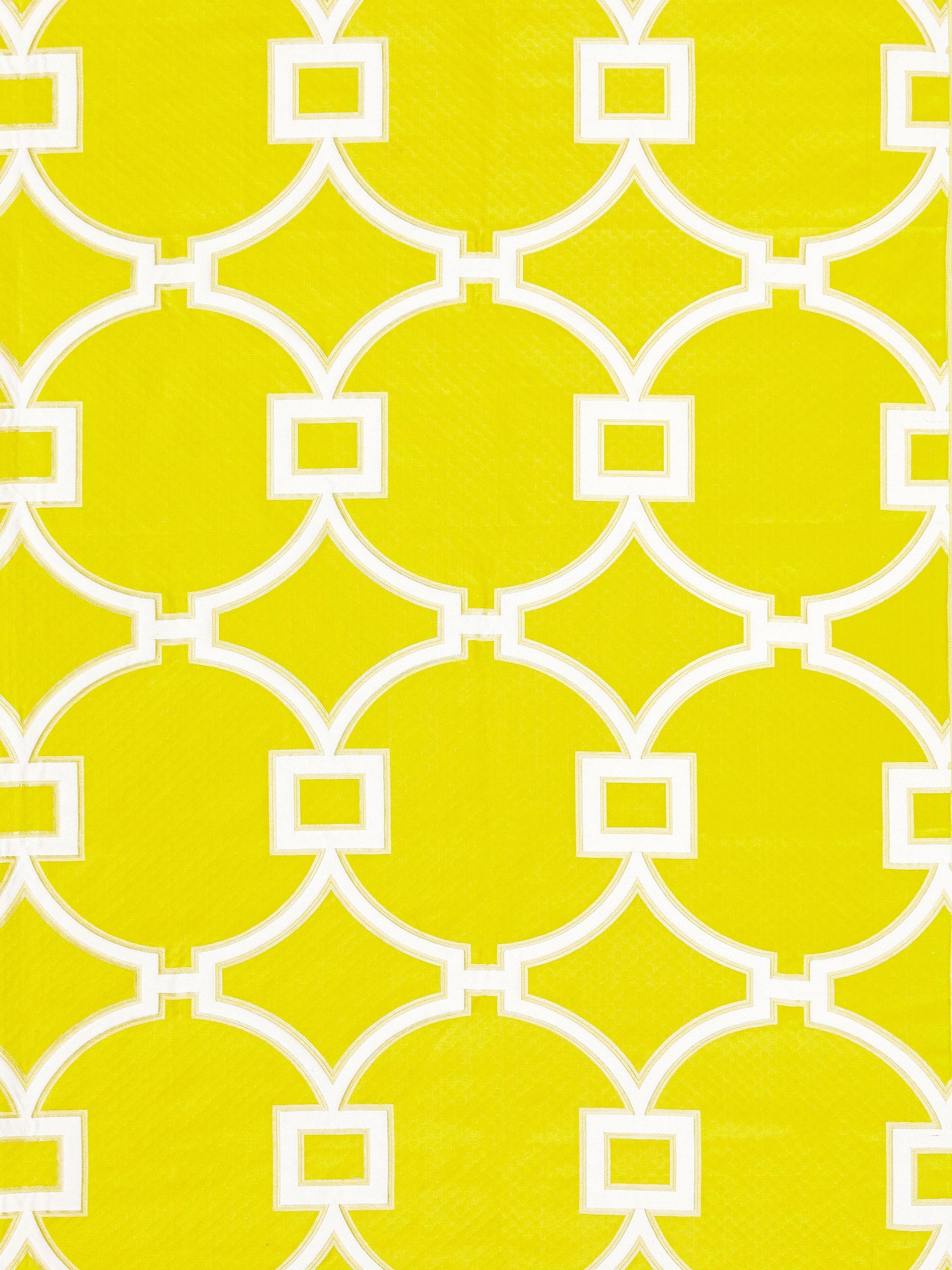 Circle Fret fabric in forsythia color - pattern number SC 000227072 - by Scalamandre in the Scalamandre Fabrics Book 1 collection