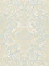 Elizabeth Damask Embroidery fabric in aquamarine color - pattern number SC 000227086 - by Scalamandre in the Scalamandre Fabrics Book 1 collection