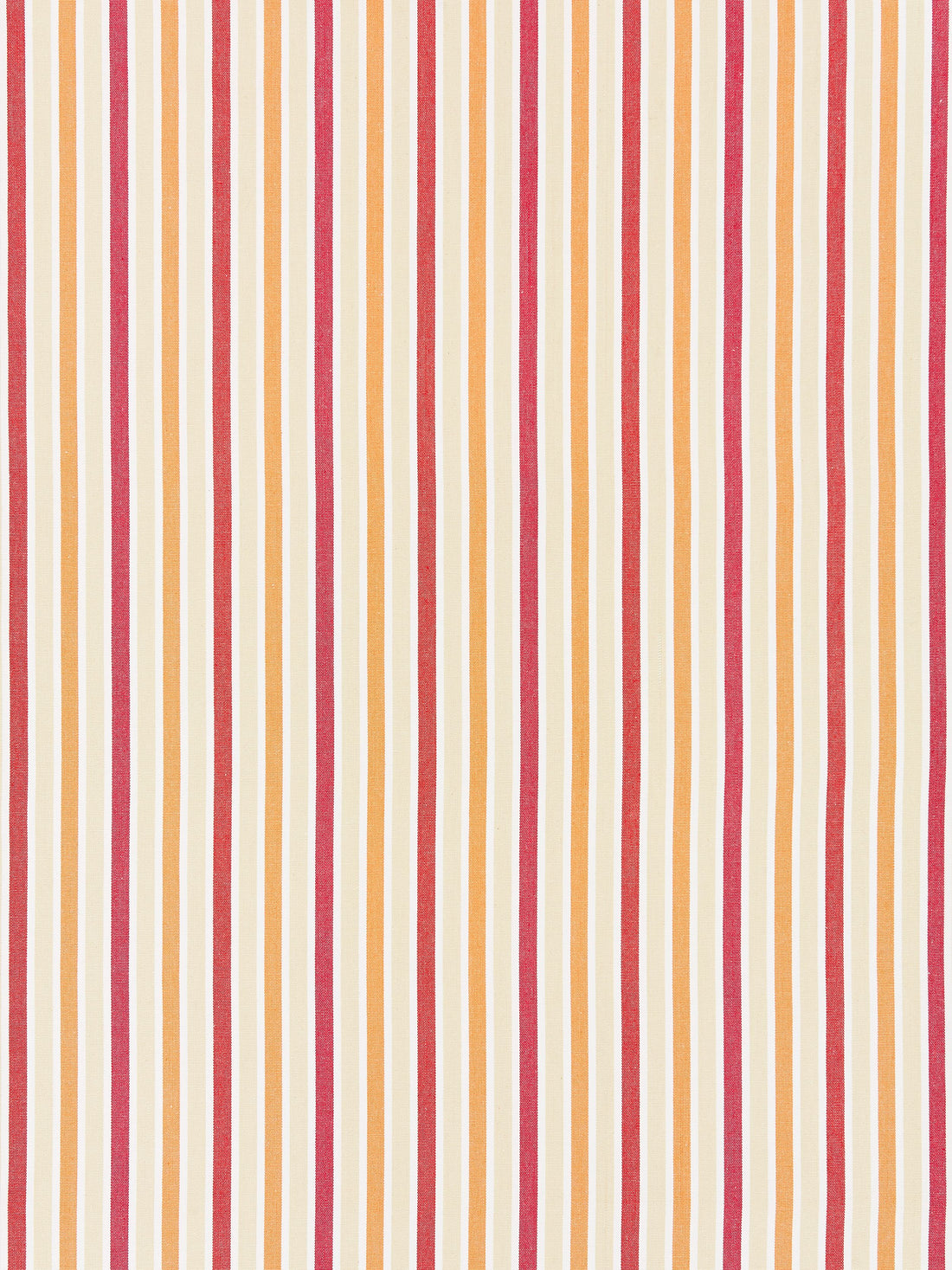 Leeds Cotton Stripe fabric in coral color - pattern number SC 000227114 - by Scalamandre in the Scalamandre Fabrics Book 1 collection