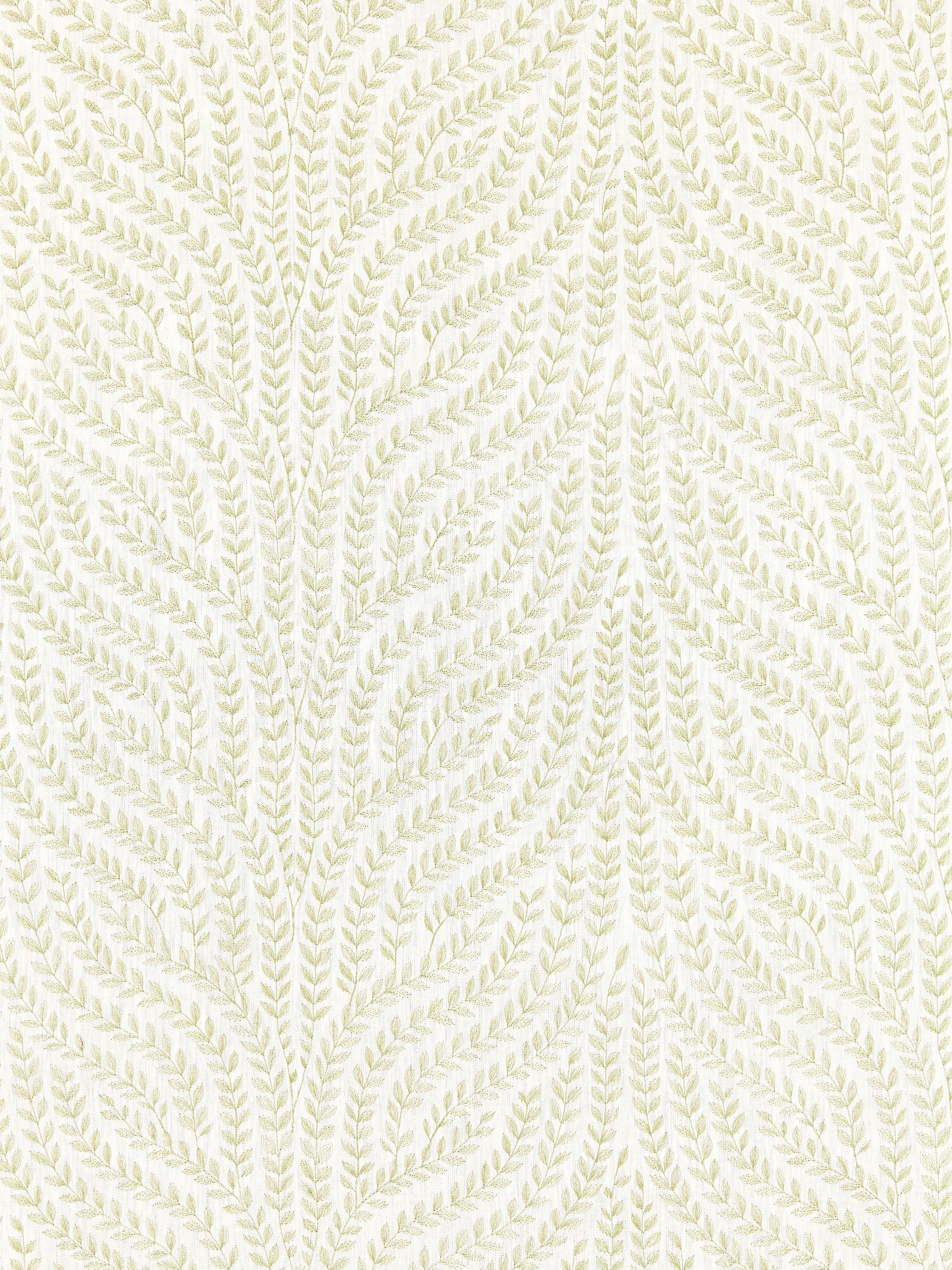 Willow Vine Embroidery fabric in celery color - pattern number SC 000227125 - by Scalamandre in the Scalamandre Fabrics Book 1 collection