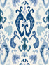 Mandalay Ikat Embroidery fabric in porcelain color - pattern number SC 000227172 - by Scalamandre in the Scalamandre Fabrics Book 1 collection
