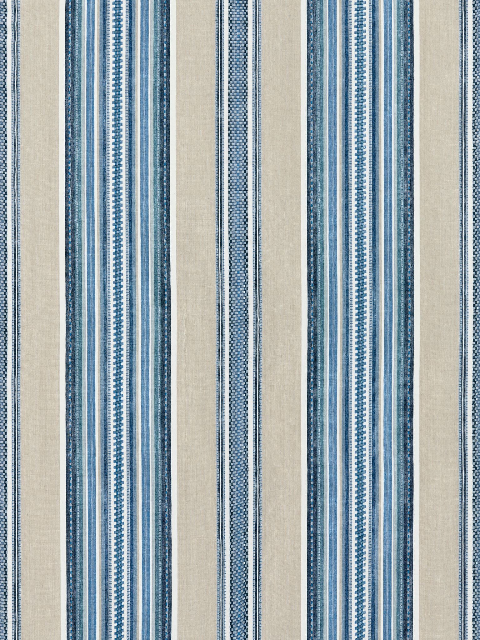 Cyrus Cotton Stripe fabric in chambray color - pattern number SC 000227180 - by Scalamandre in the Scalamandre Fabrics Book 1 collection