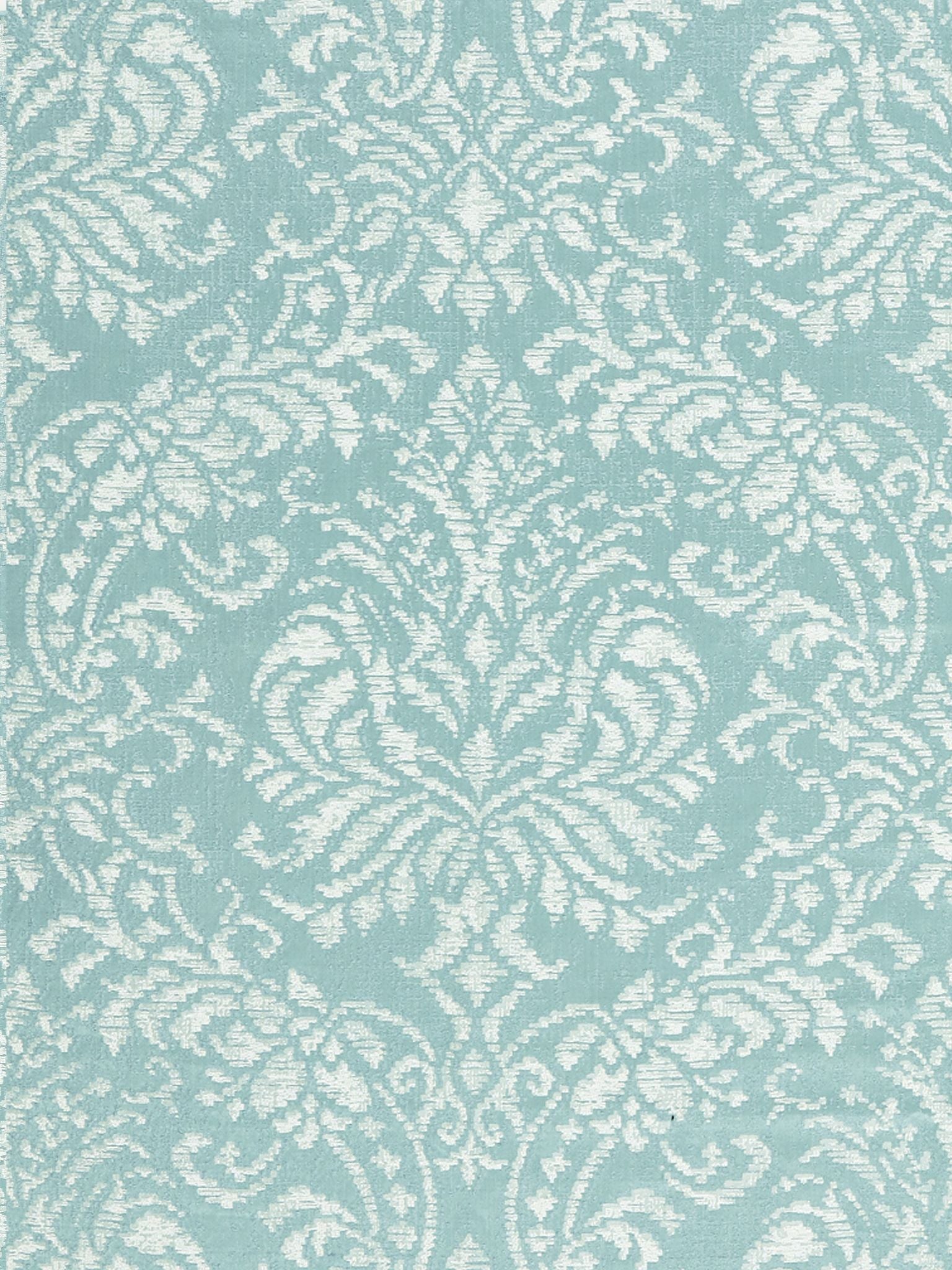 Camille Damask fabric in spa color - pattern number SC 000227226 - by Scalamandre in the Scalamandre Fabrics Book 1 collection