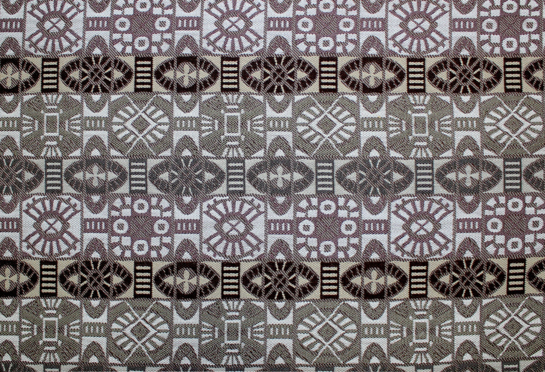 Mosaic fabric in neutral color - pattern number SC 0002K65103 - by Scalamandre in the Scalamandre Fabrics Book 1 collection