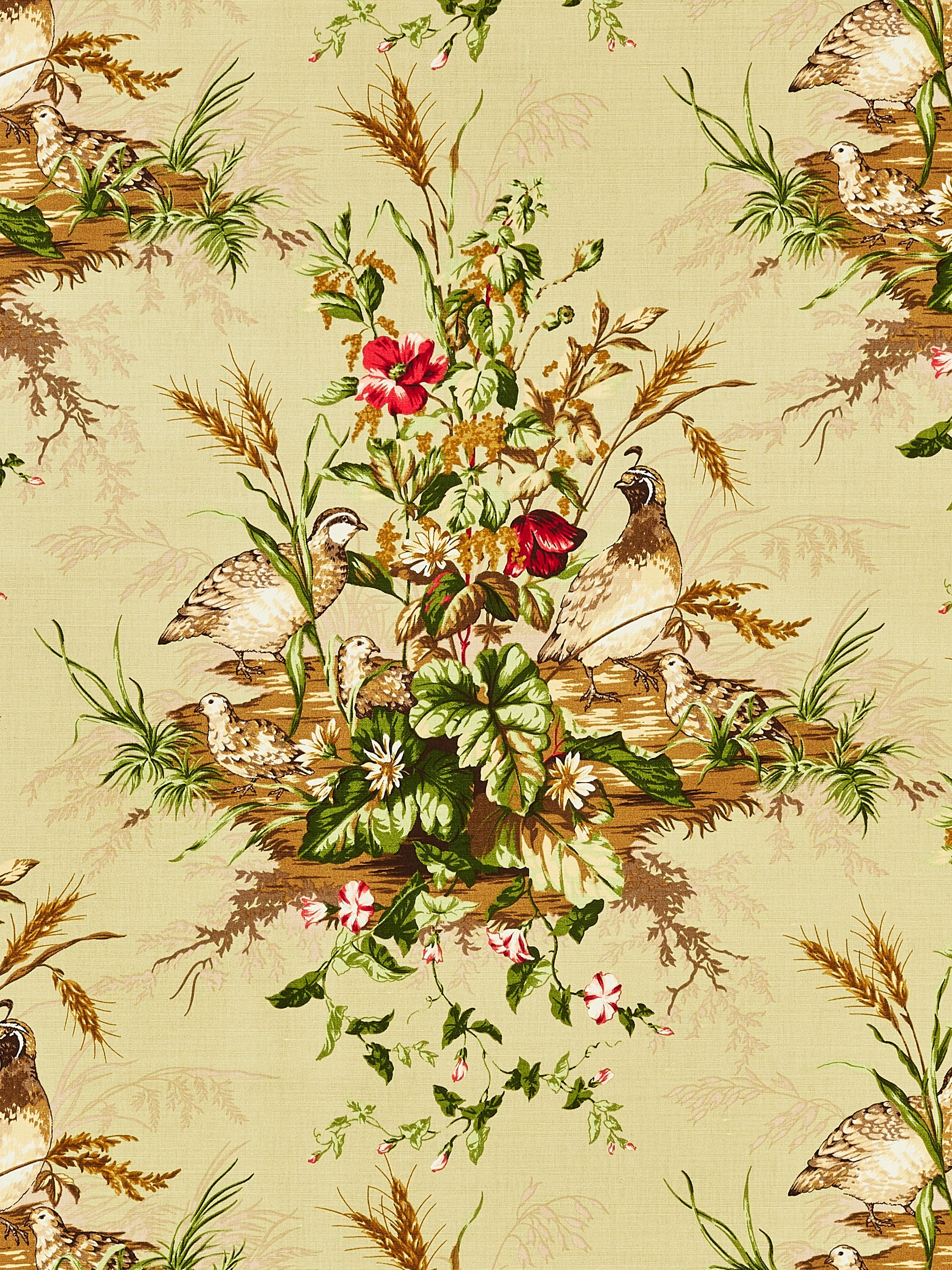 Edwins Covey Linen Print fabric in multi on willow color - pattern number SC 000316310 - by Scalamandre in the Scalamandre Fabrics Book 1 collection