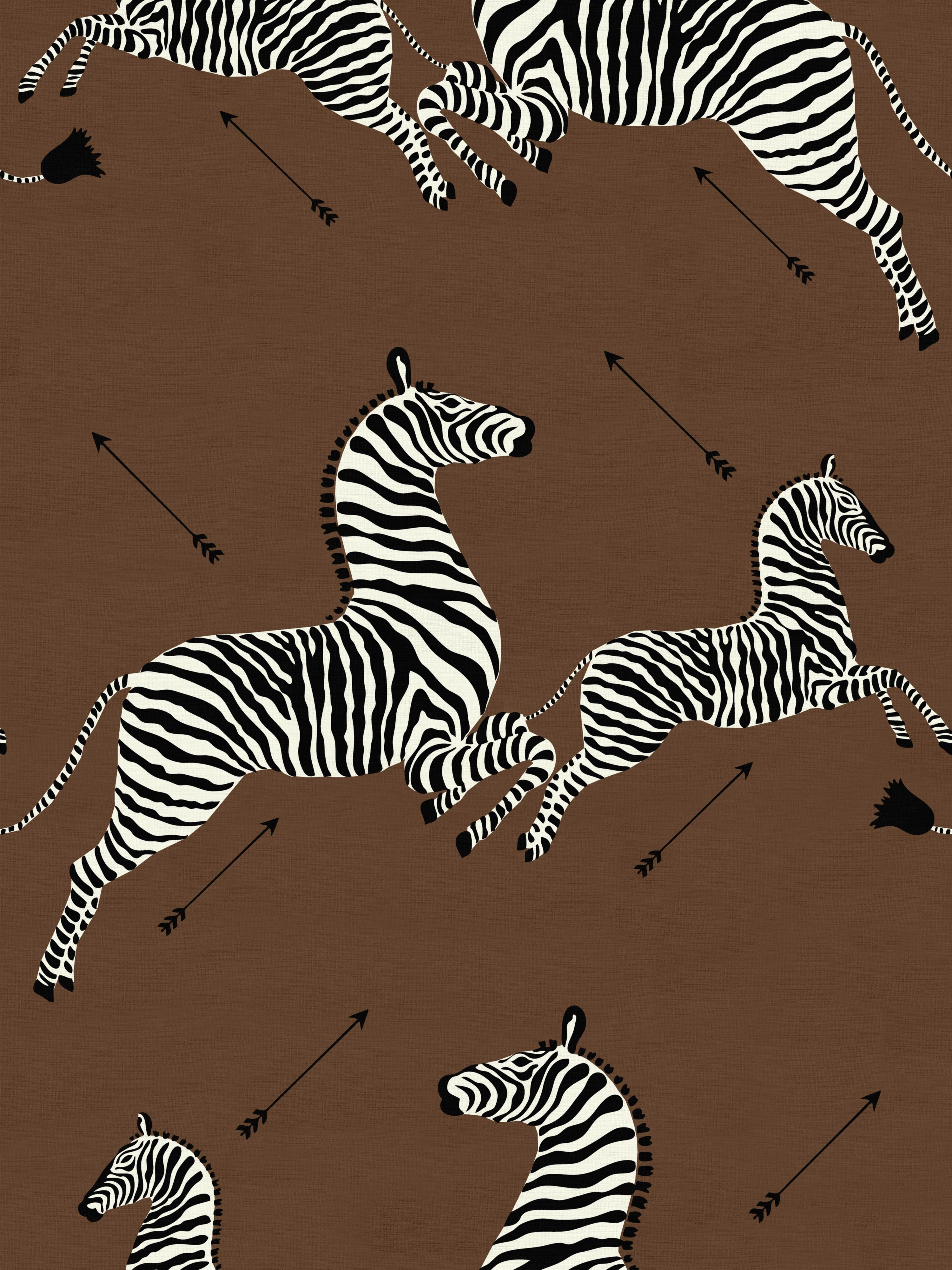 Zebras Fabric fabric in safari brown color - pattern number SC 000316496M - by Scalamandre in the Scalamandre Fabrics Book 1 collection