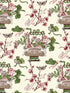 Shanghai Blossoms fabric in mulberry color - pattern number SC 000316591 - by Scalamandre in the Scalamandre Fabrics Book 1 collection