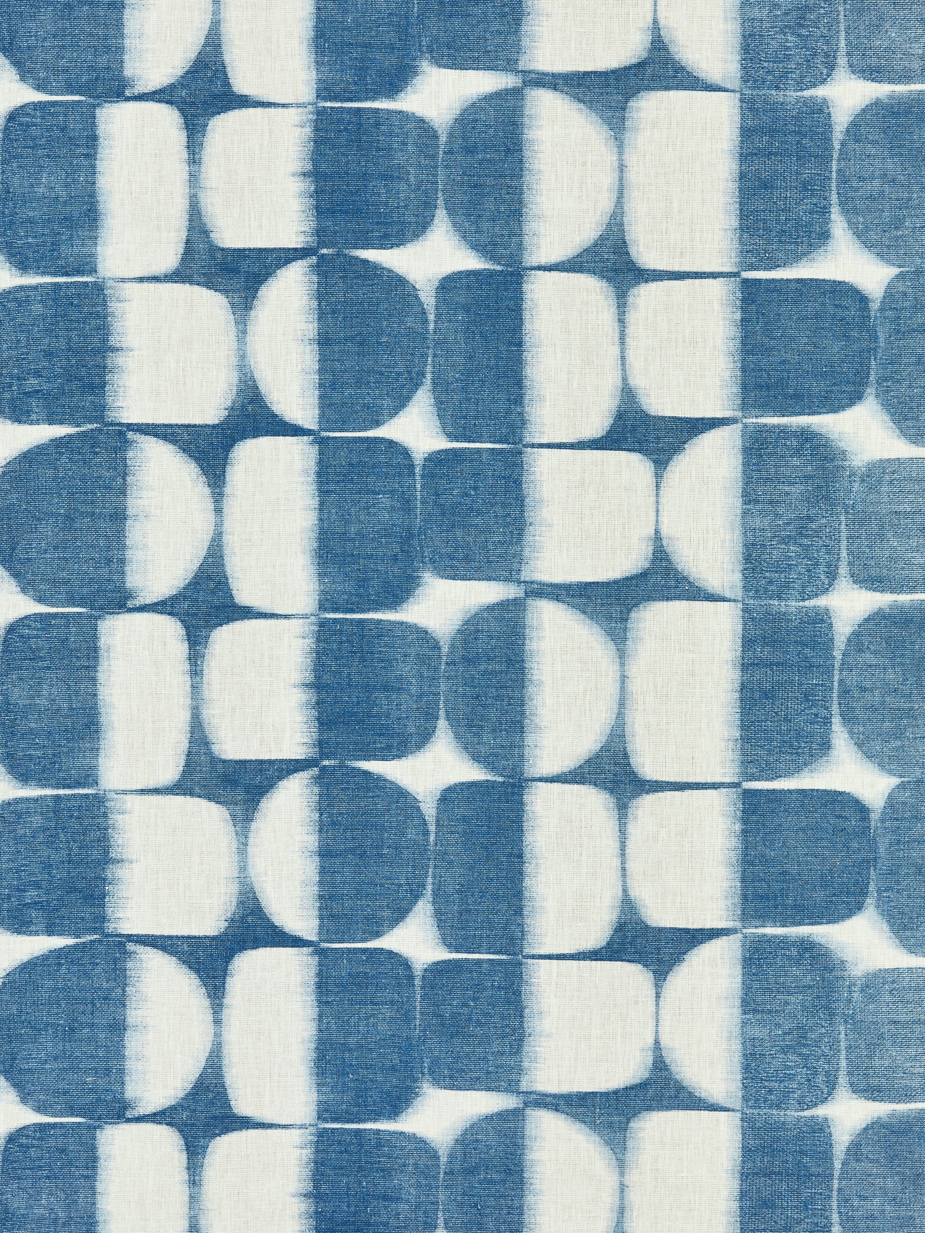 Rift Linen Print fabric in blueprint color - pattern number SC 000316636 - by Scalamandre in the Scalamandre Fabrics Book 1 collection