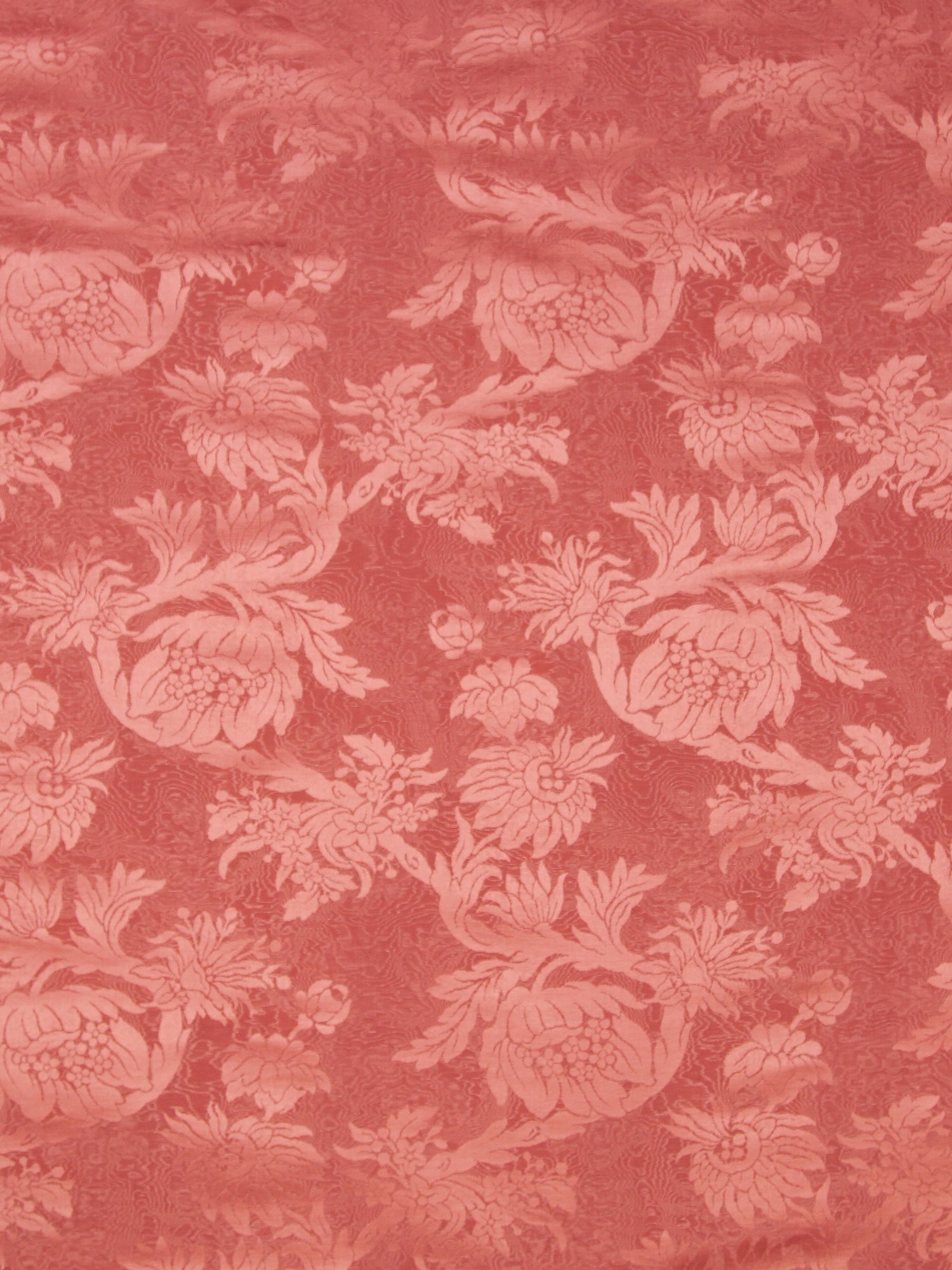 Damas Parc Monceau fabric in coral color - pattern number SC 000326695 - by Scalamandre in the Scalamandre Fabrics Book 1 collection