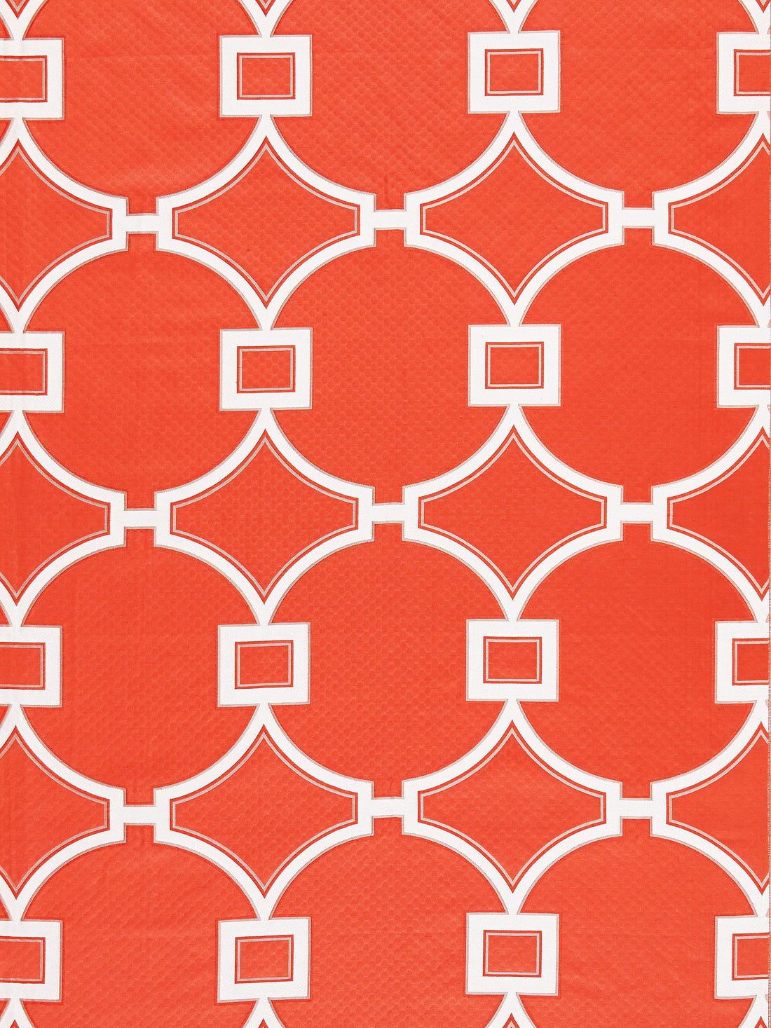 Circle Fret fabric in coral color - pattern number SC 000327072 - by Scalamandre in the Scalamandre Fabrics Book 1 collection