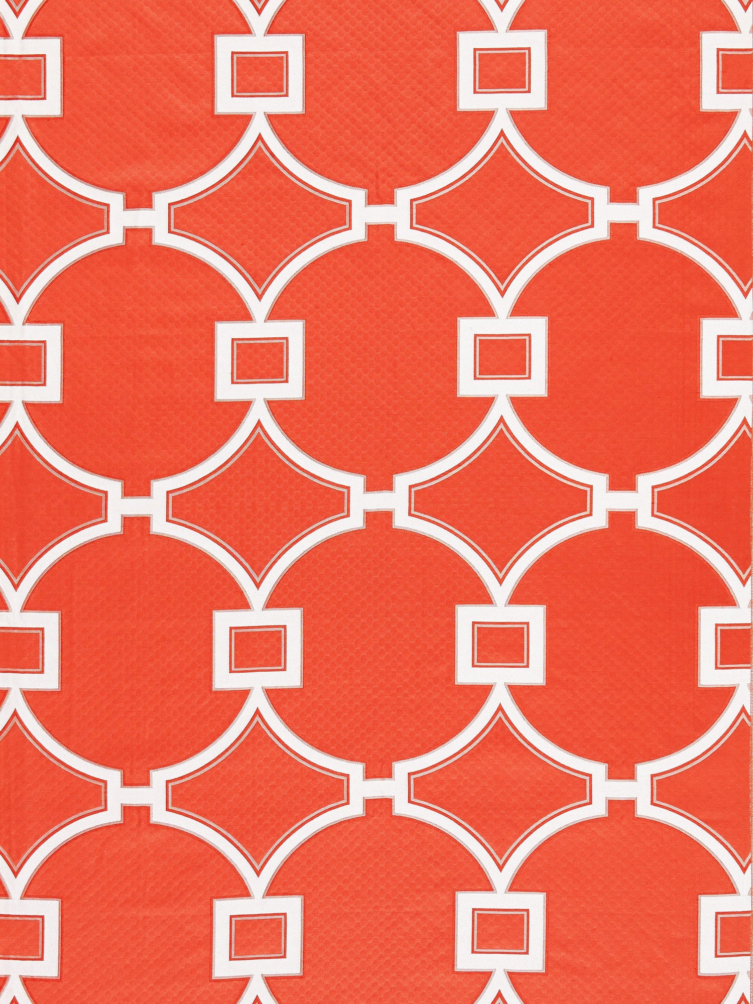 Circle Fret fabric in coral color - pattern number SC 000327072 - by Scalamandre in the Scalamandre Fabrics Book 1 collection