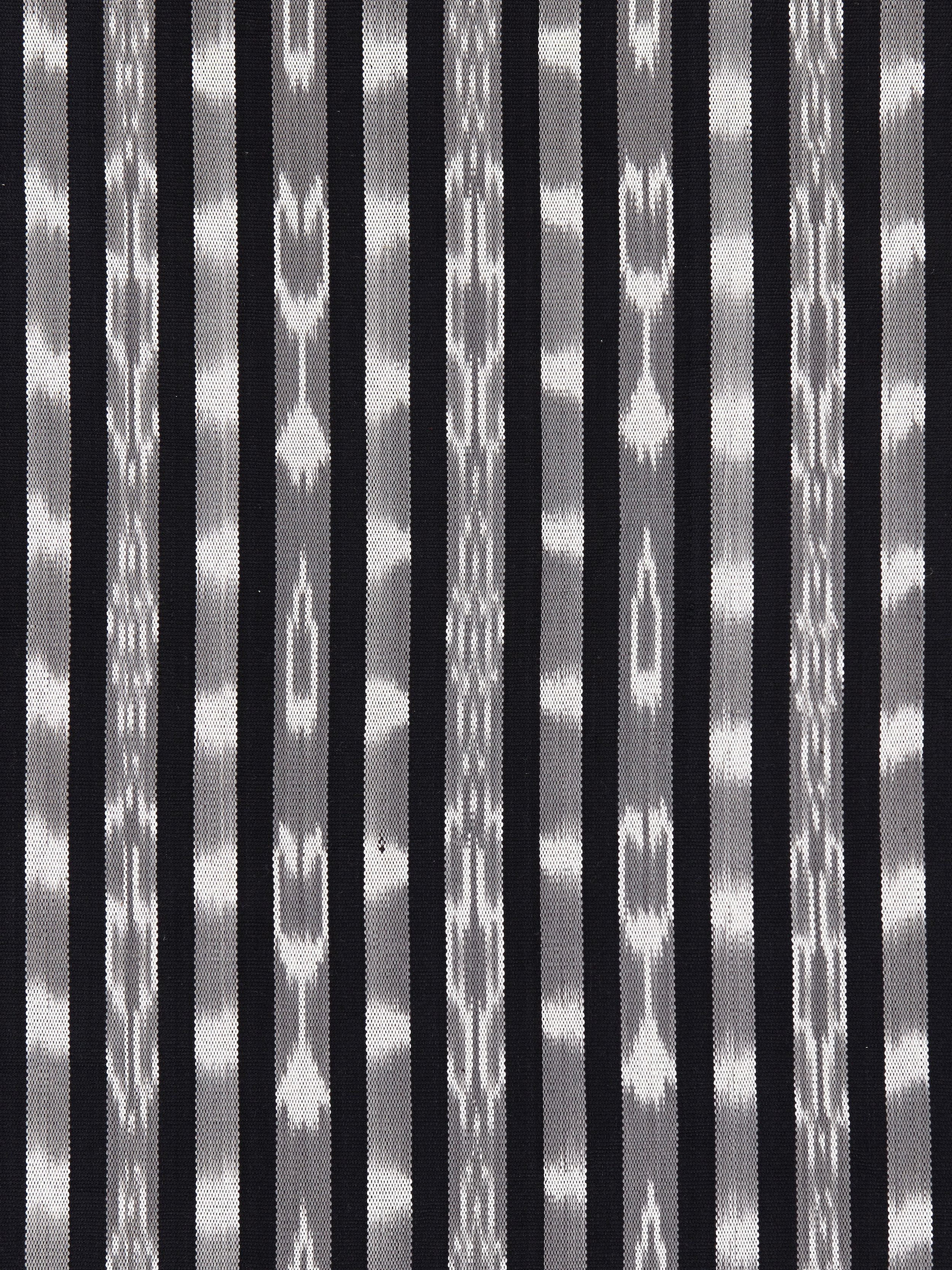 Jakarta Ikat Stripe fabric in charcoal color - pattern number SC 000327087 - by Scalamandre in the Scalamandre Fabrics Book 1 collection
