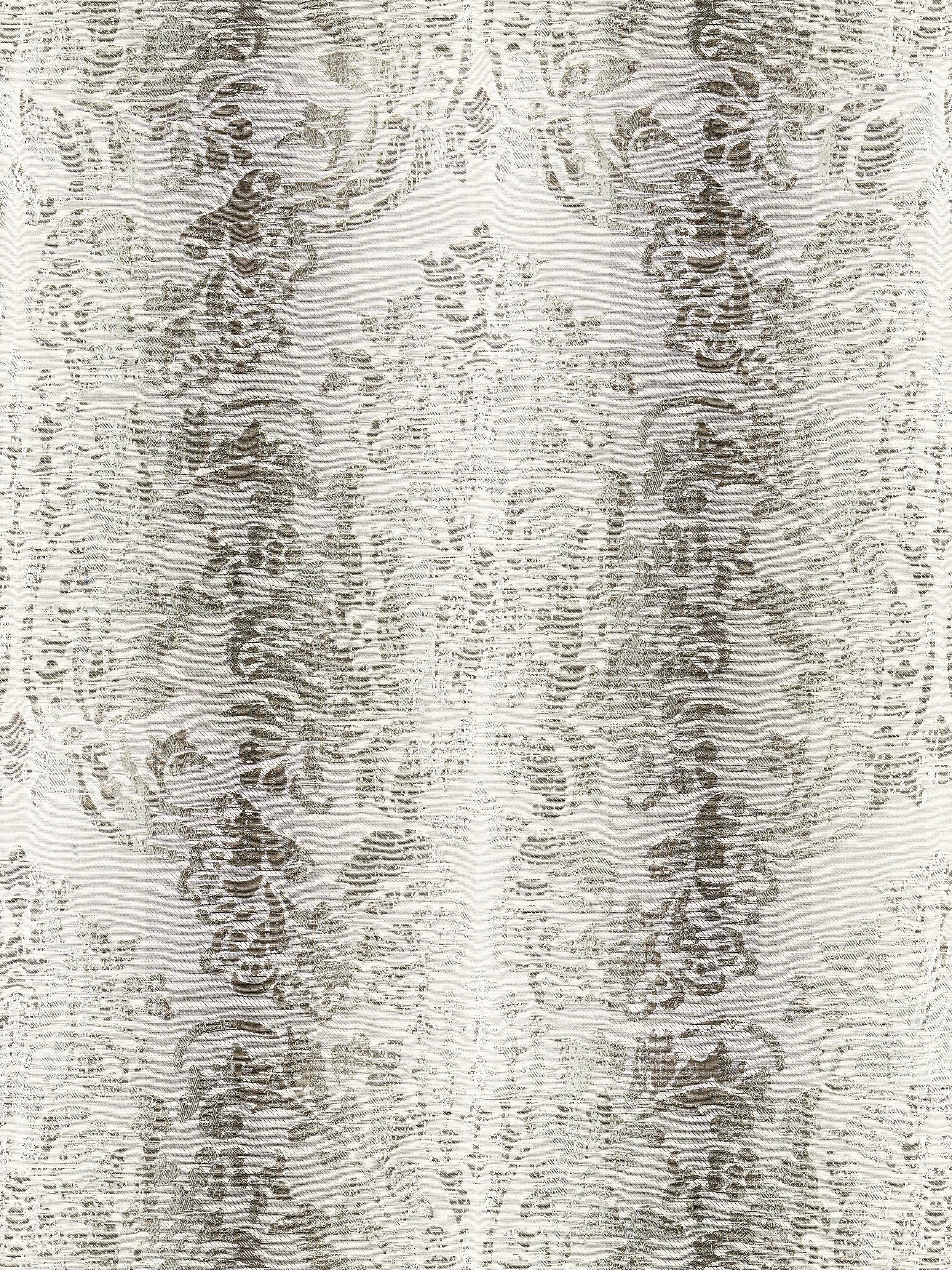 Sorrento Linen Damask fabric in zinc color - pattern number SC 000327093 - by Scalamandre in the Scalamandre Fabrics Book 1 collection
