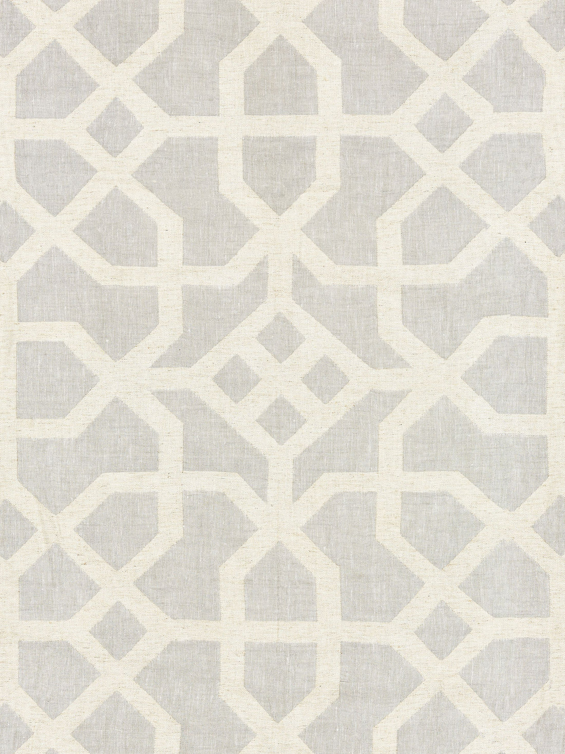 Linen Lattice fabric in nickel and greige color - pattern number SC 000327149 - by Scalamandre in the Scalamandre Fabrics Book 1 collection
