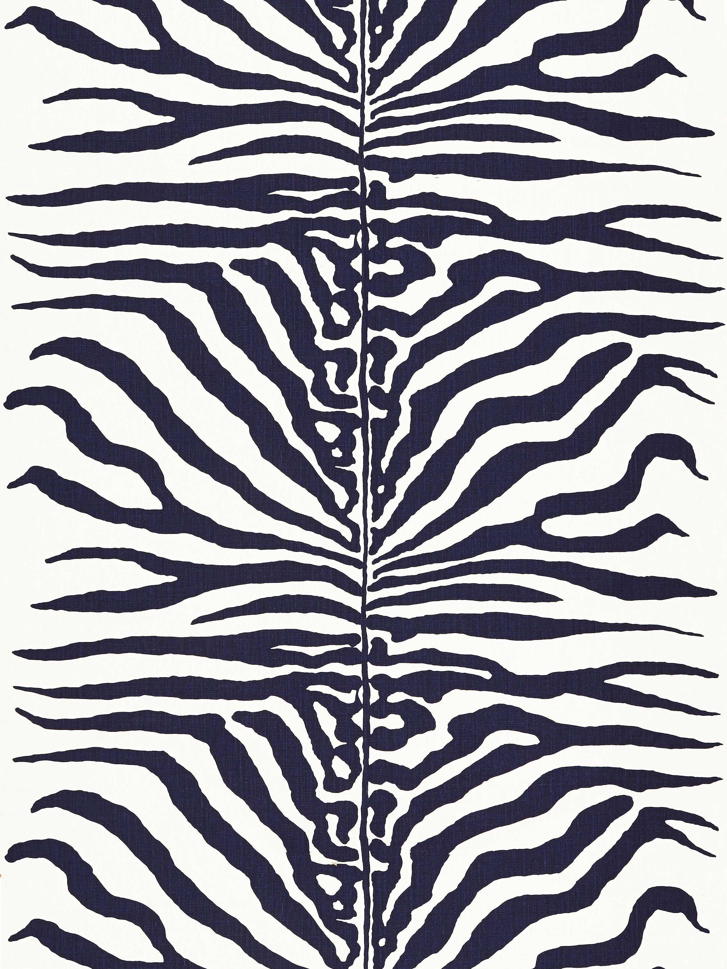 Zebra fabric in navy color - pattern number SC 000416366M - by Scalamandre in the Scalamandre Fabrics Book 1 collection