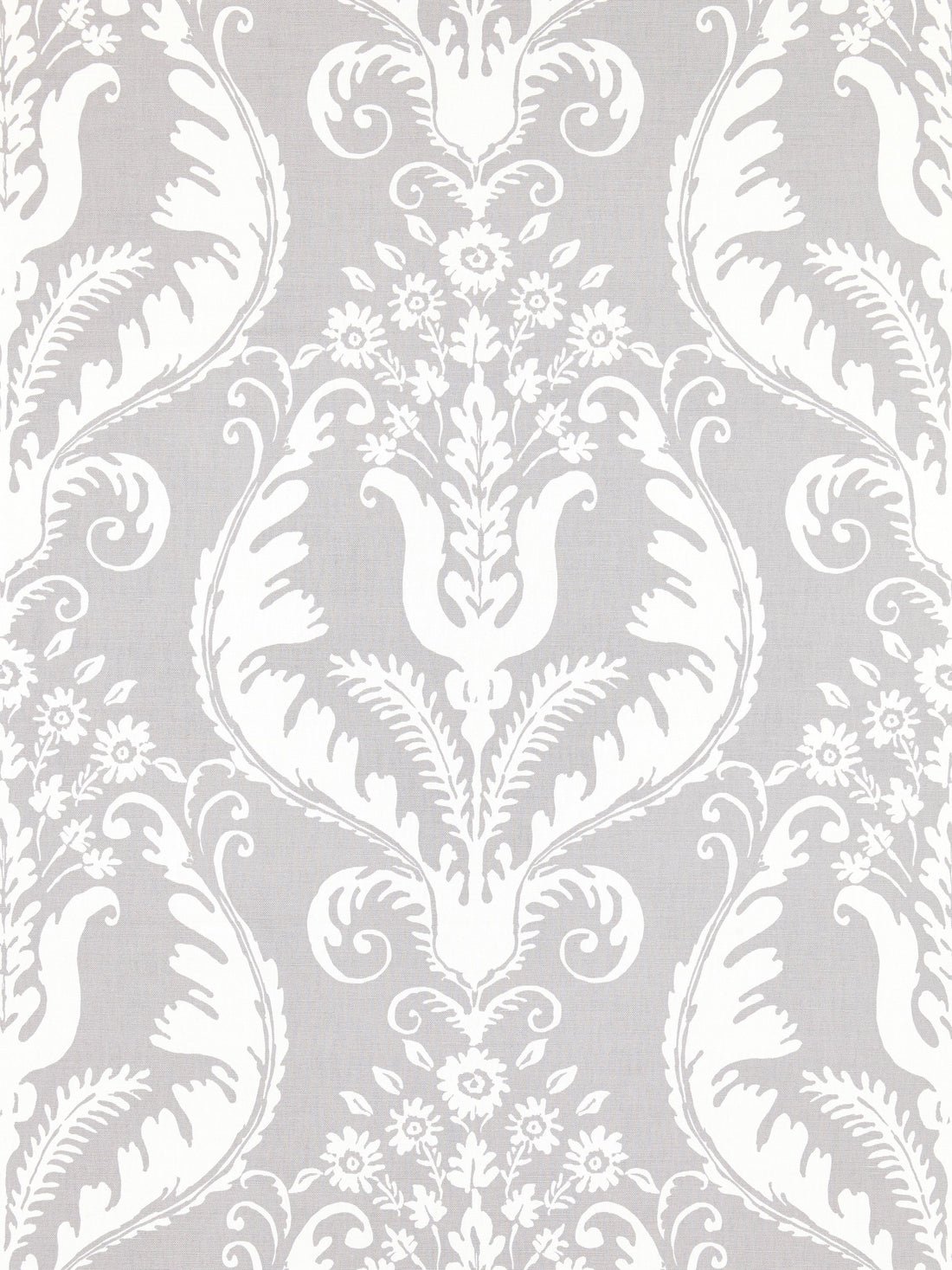 Primavera Linen Print fabric in french grey color - pattern number SC 000416597 - by Scalamandre in the Scalamandre Fabrics Book 1 collection