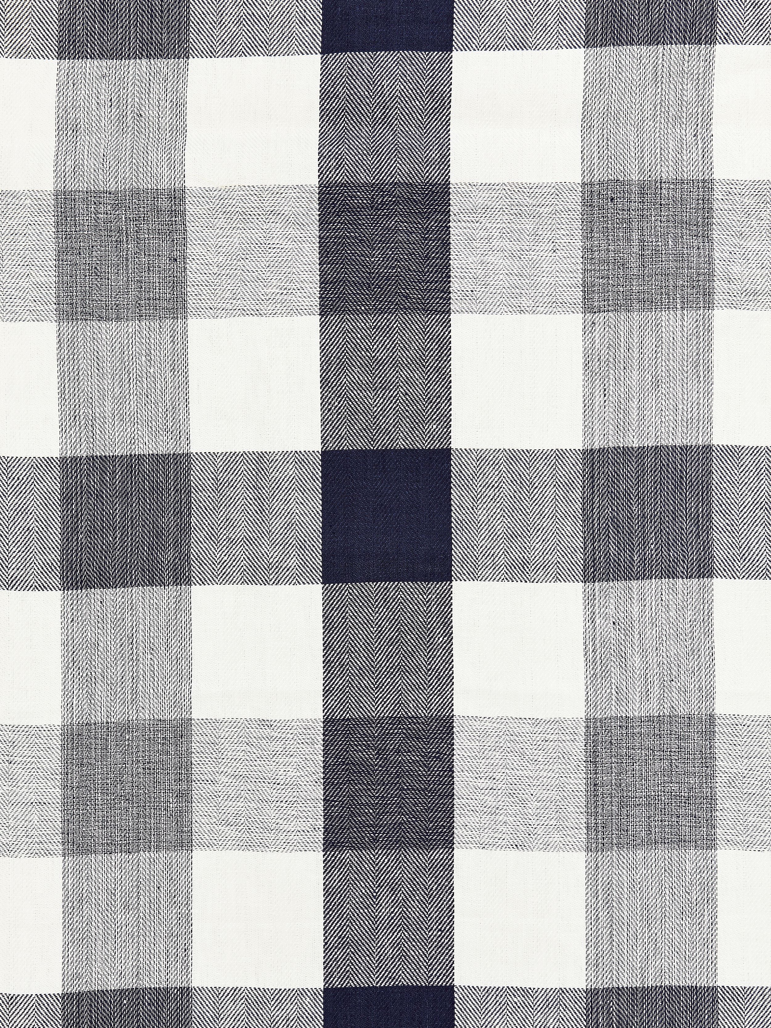 Westport Linen Plaid fabric in navy color - pattern number SC000827135 - by Scalamandre in the Scalamandre Fabrics Book 2 collection