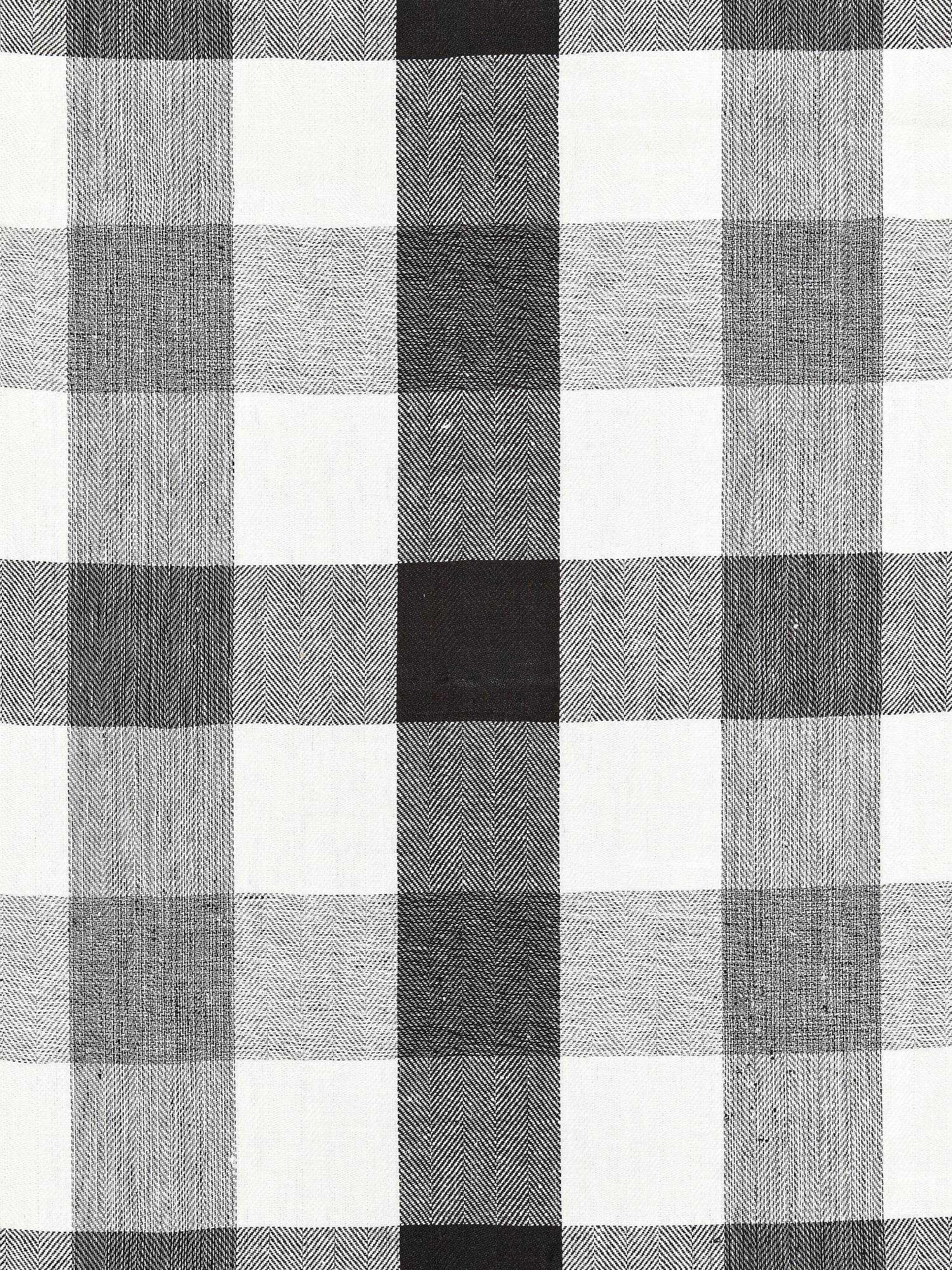 Westport Linen Plaid fabric in noir color - pattern number SC000927135 - by Scalamandre in the Scalamandre Fabrics Book 2 collection