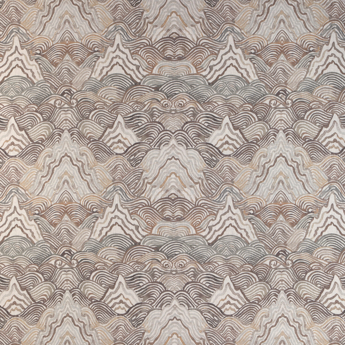 Shangri La fabric in stone color - pattern SHANGRI LA.611.0 - by Kravet Couture in the Casa Botanica collection