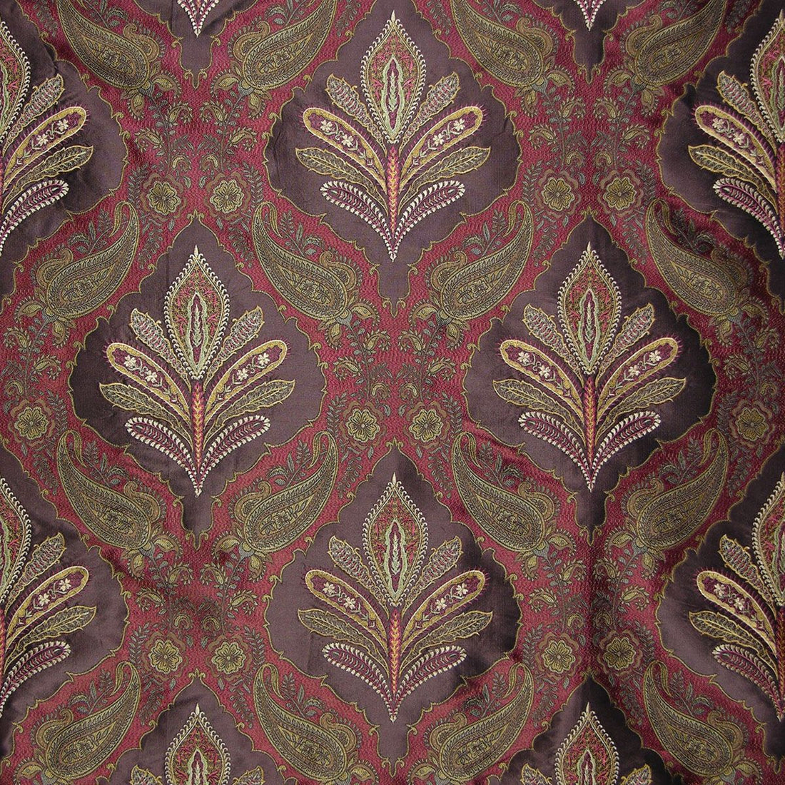 Darani fabric in crimson ganache color - pattern number SQ 00011480 - by Scalamandre in the Old World Weavers collection