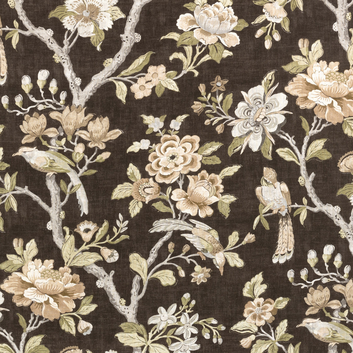 Symphony fabric in Chocolate color - pattern number SYMPHONY.66.0 - by Kravet Couture in the Corey Damen Jenkins Trad Nouveau II collection