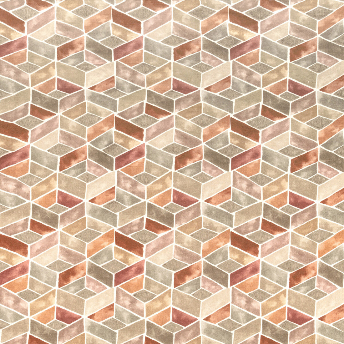 Tesserae fabric in sunset color - pattern TESSERAE.12.0 - by Kravet Couture in the Modern Colors-Sojourn Collection collection