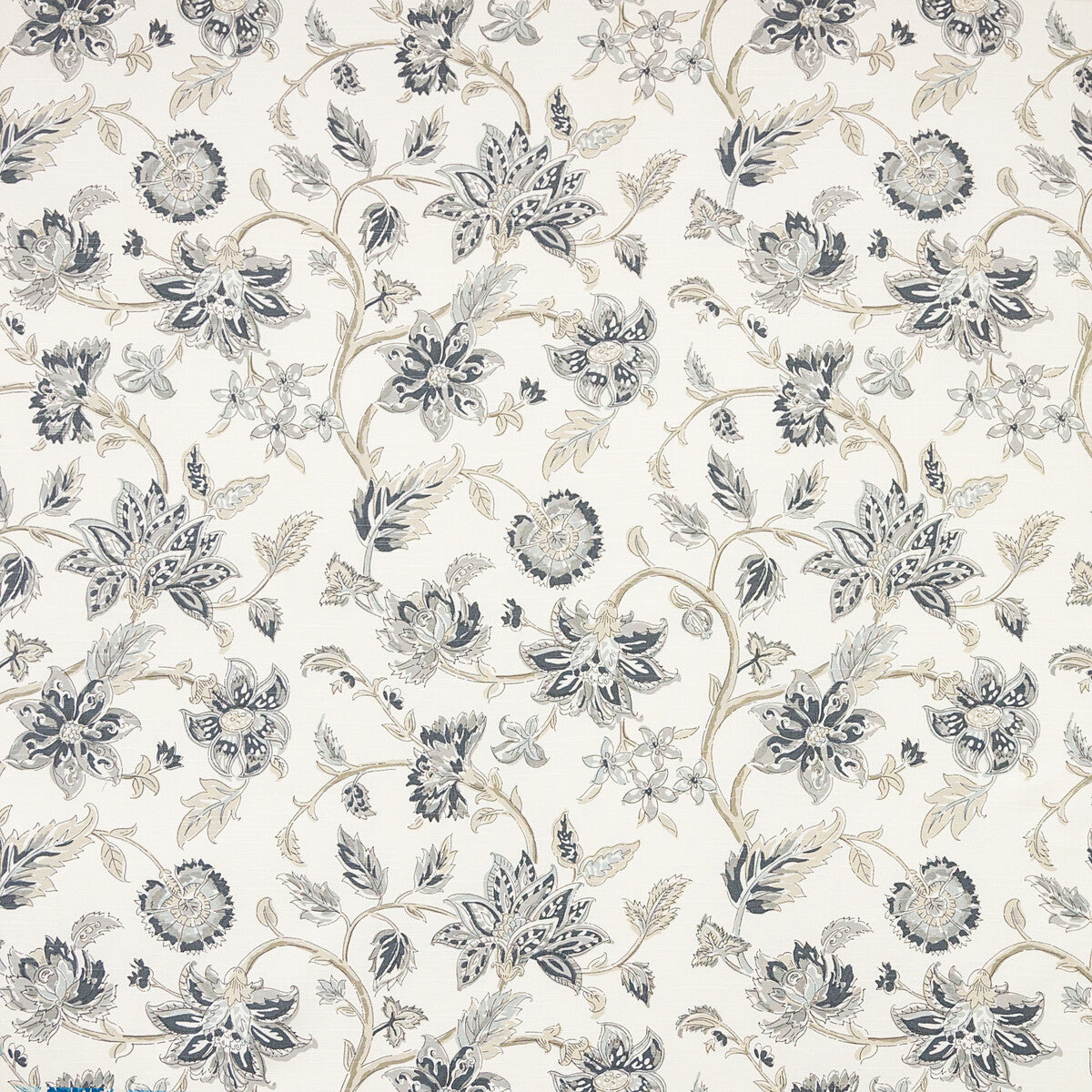 Tiru VIne fabric in charcoal color - pattern TIRU VINE.1621.0 - by Kravet Basics in the Ceylon collection