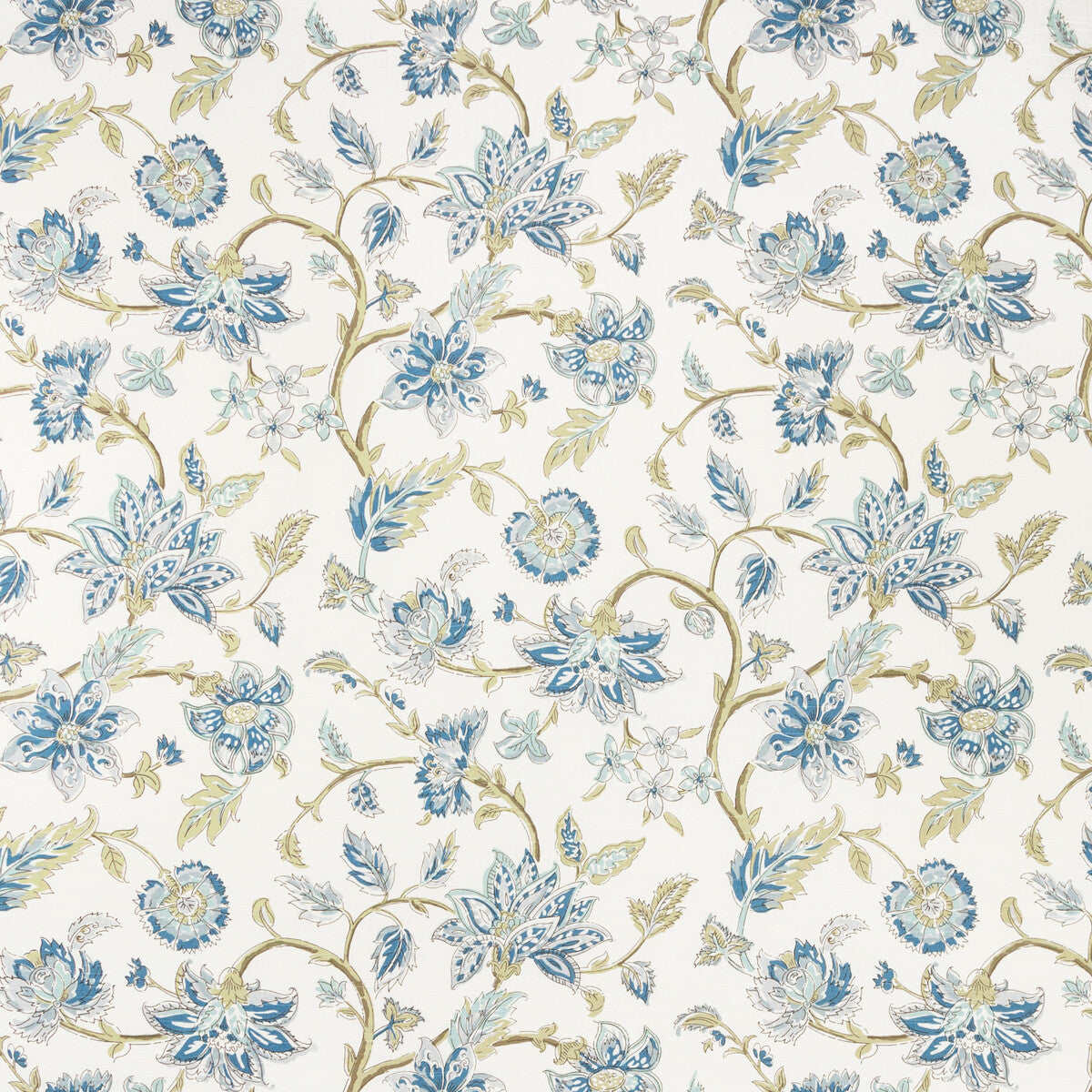 Tiru VIne fabric in seaspray color - pattern TIRU VINE.516.0 - by Kravet Basics in the Ceylon collection