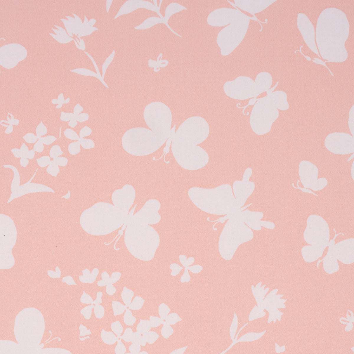 Butterflies fabric in peach color - pattern number TL400001 - by Schumacher in the Tillett collection