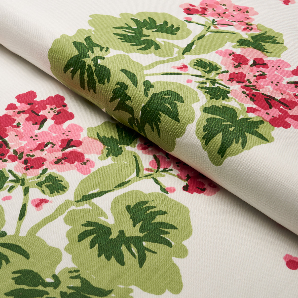 Geranium fabric in pinks color - pattern number TL400022 - by Schumacher in the Tillett collection