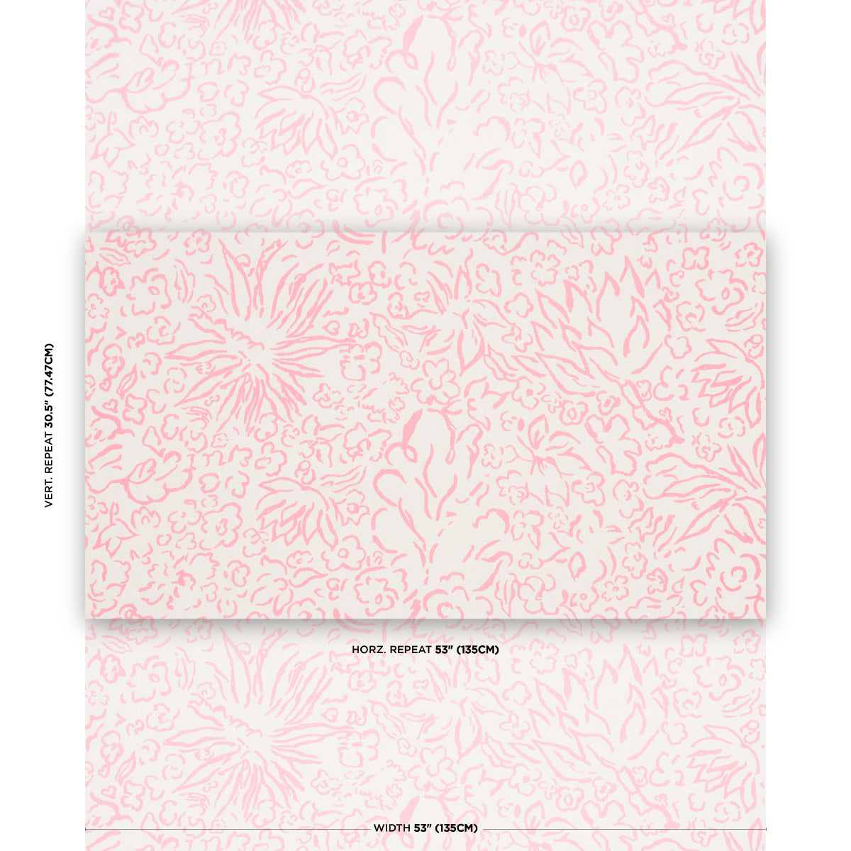 Matisse fabric in pink color - pattern number TL400050 - by Schumacher in the Tillett collection