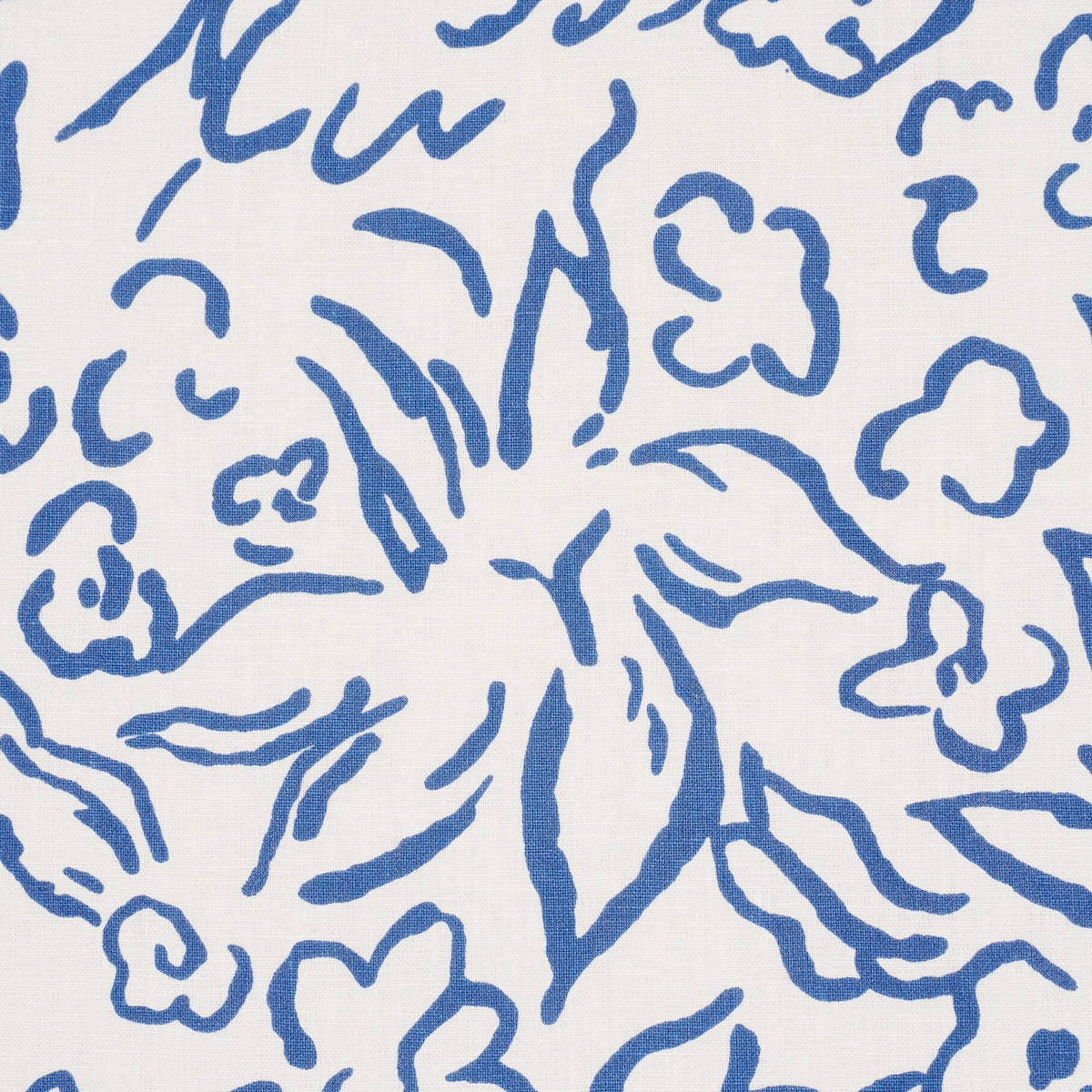 Matisse fabric in cobalt color - pattern number TL400053 - by Schumacher in the Tillett collection