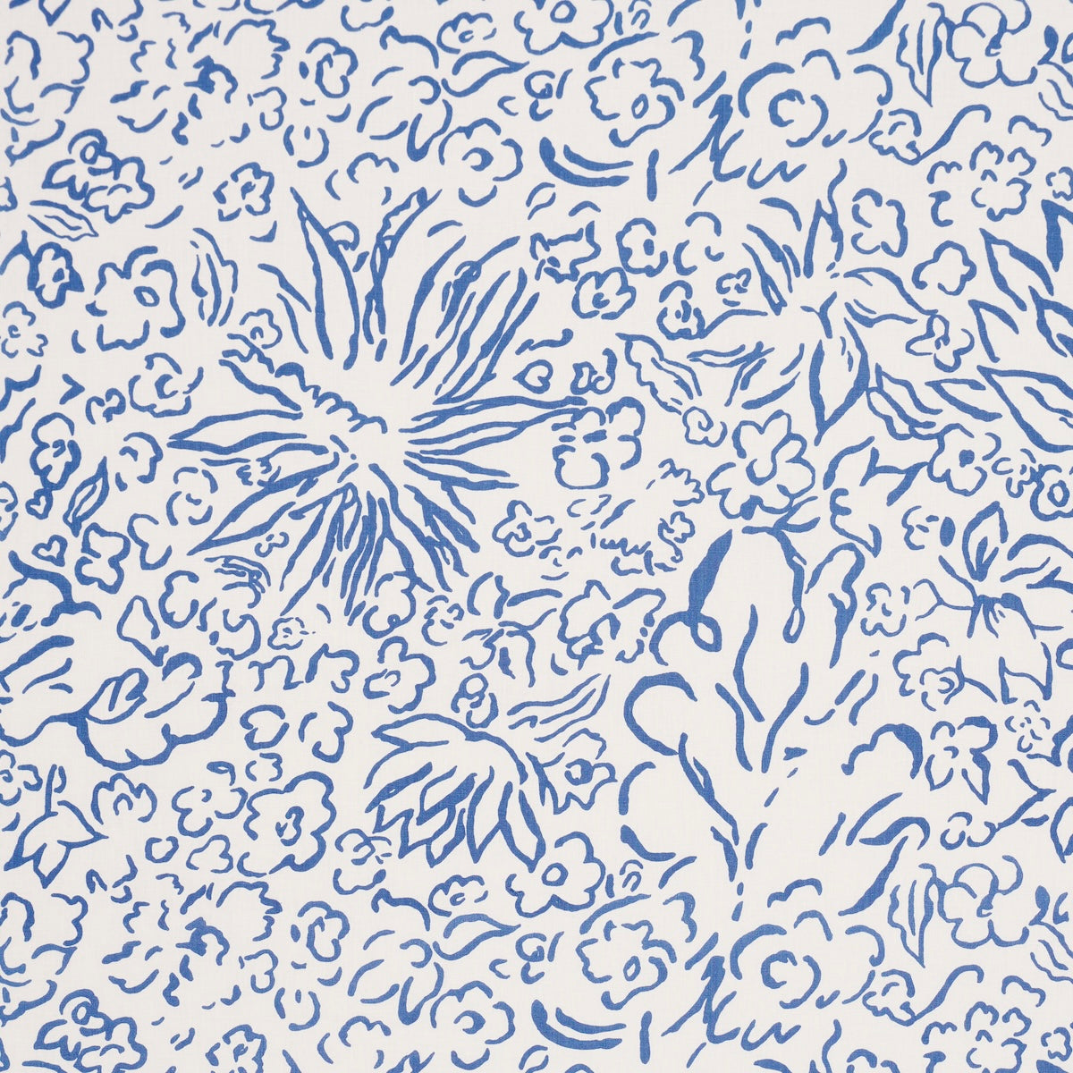 Matisse fabric in cobalt color - pattern number TL400053 - by Schumacher in the Tillett collection