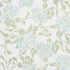 Peony fabric in green & soft blue color - pattern number TL400070 - by Schumacher in the Tillett collection