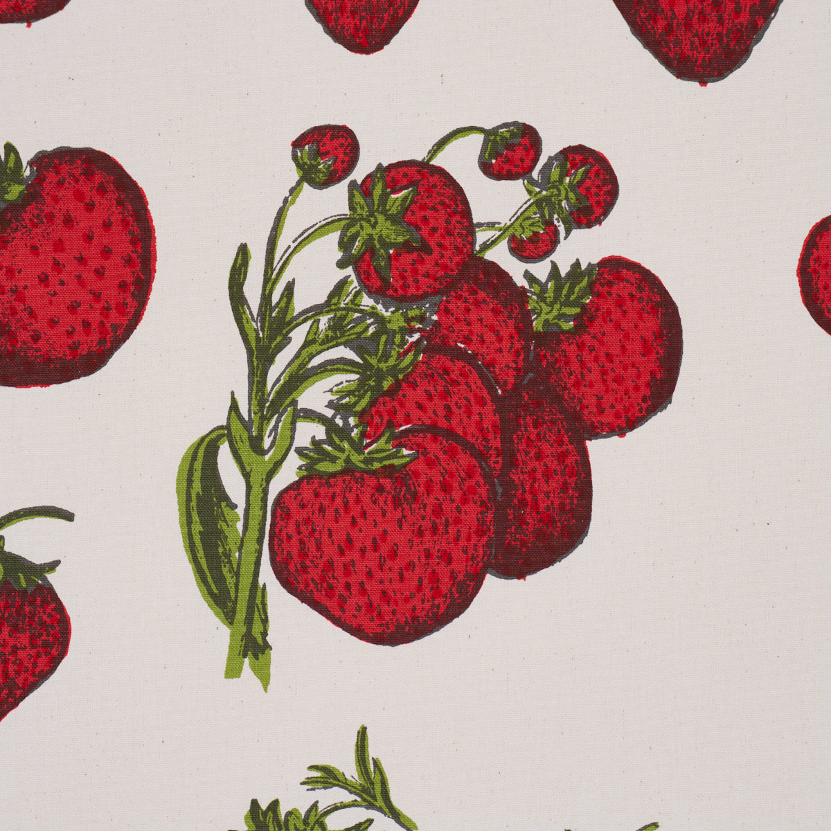 Strawberry Fields fabric in red color - pattern number TL400081 - by Schumacher in the Tillett collection