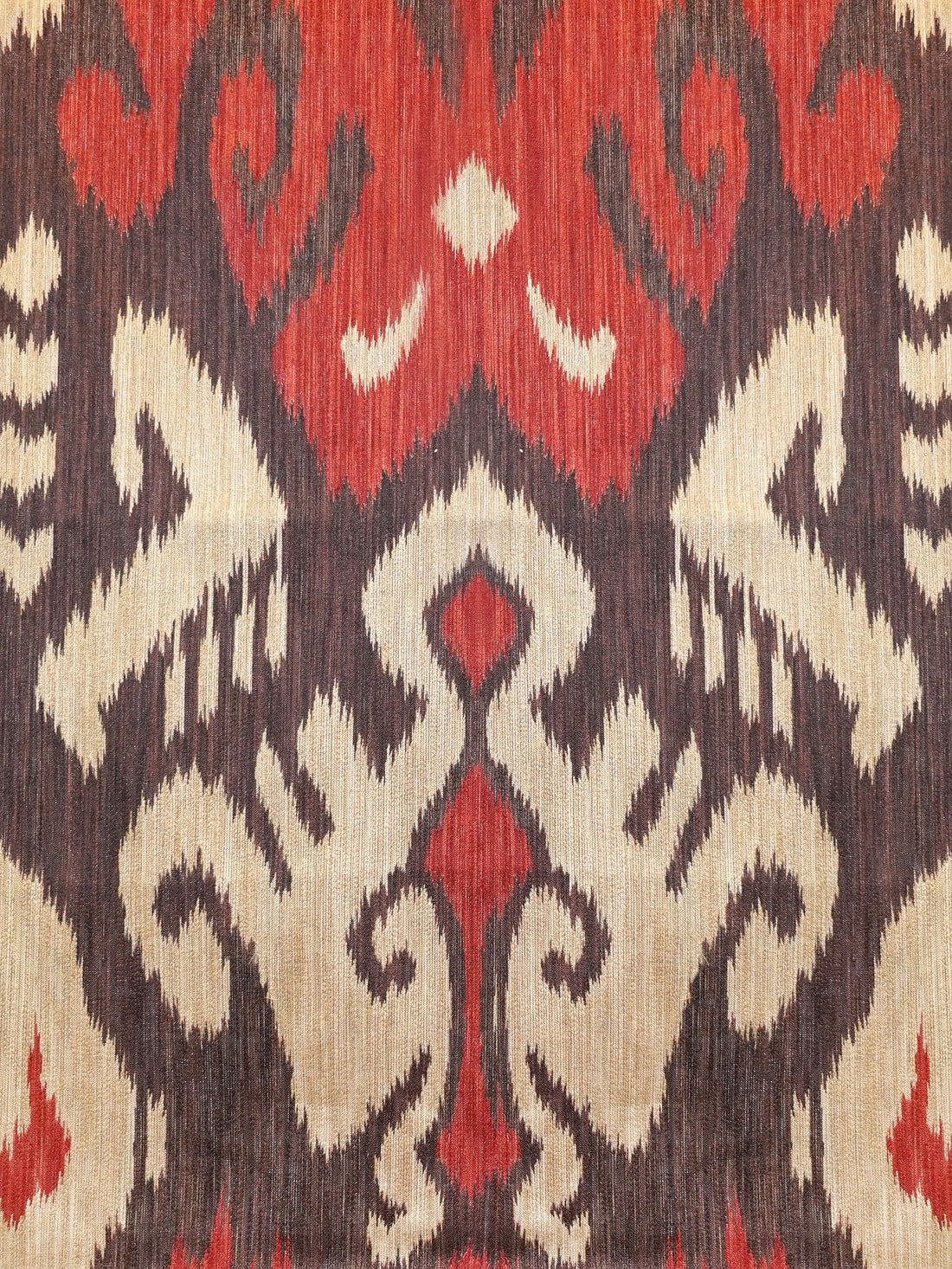 Isan Ikat fabric in mulberry color - pattern number TX 0001T200 - by Scalamandre in the Old World Weavers collection