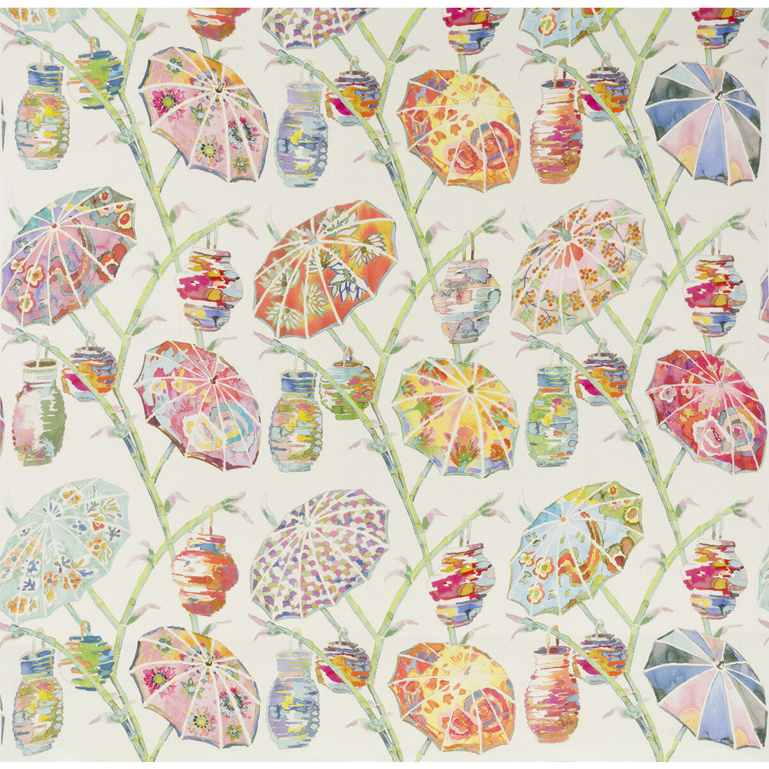 Umbrellas fabric in rainbow color - pattern UMBRELLAS.417.0 - by Kravet Design