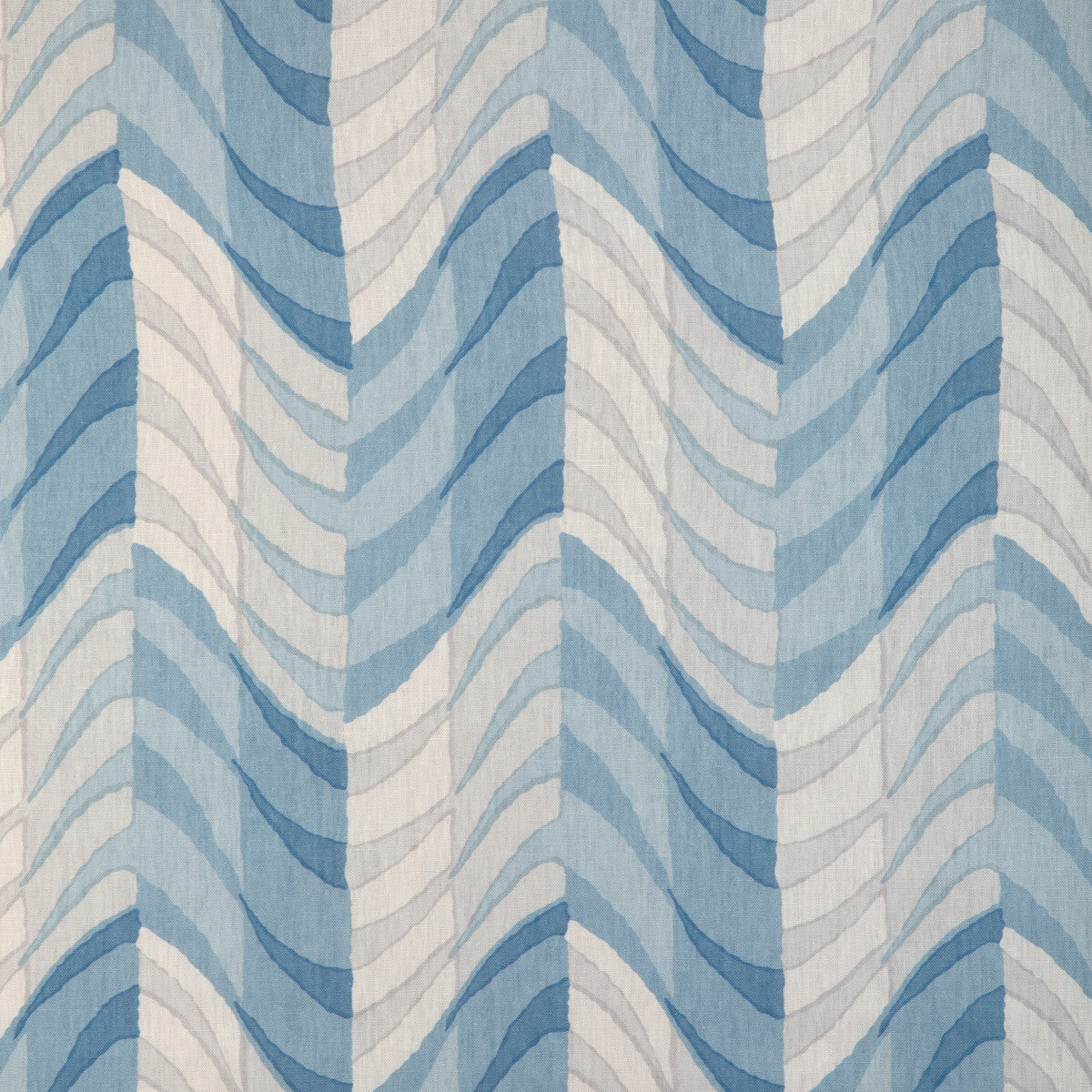Undulation fabric in ocean color - pattern UNDULATION.5.0 - by Kravet Basics in the Mid-Century Modern collection