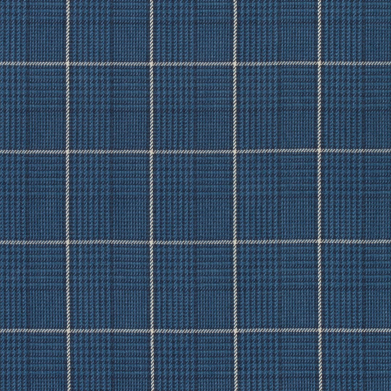 Grassmarket Check fabric in navy color - pattern number W710201 - by Thibaut in the Colony collection