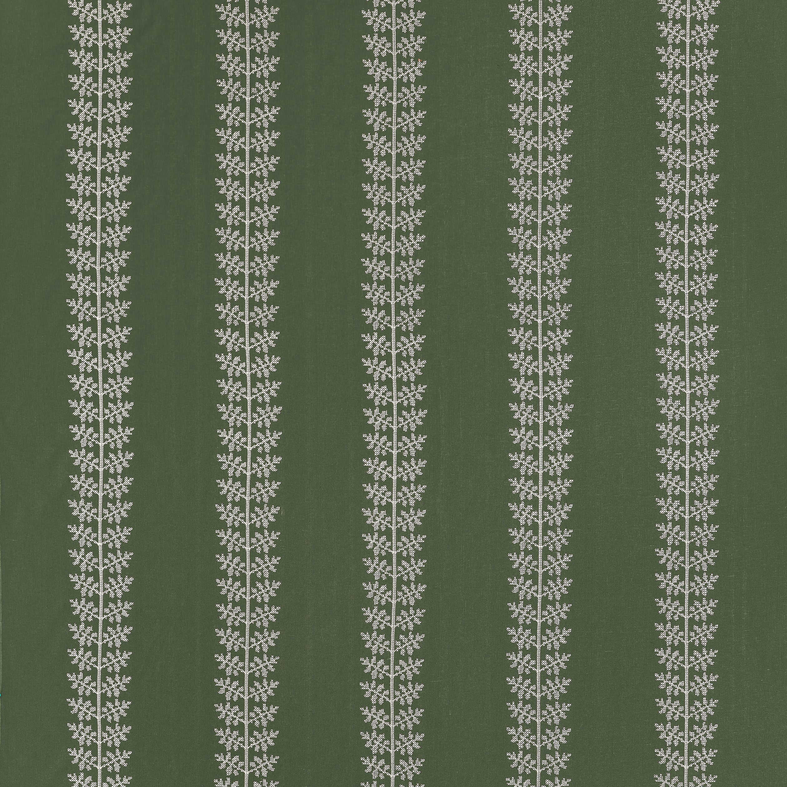 Amble Embroidery fabric in olive color - pattern number W710506 - by Thibaut in the Boxwood collection