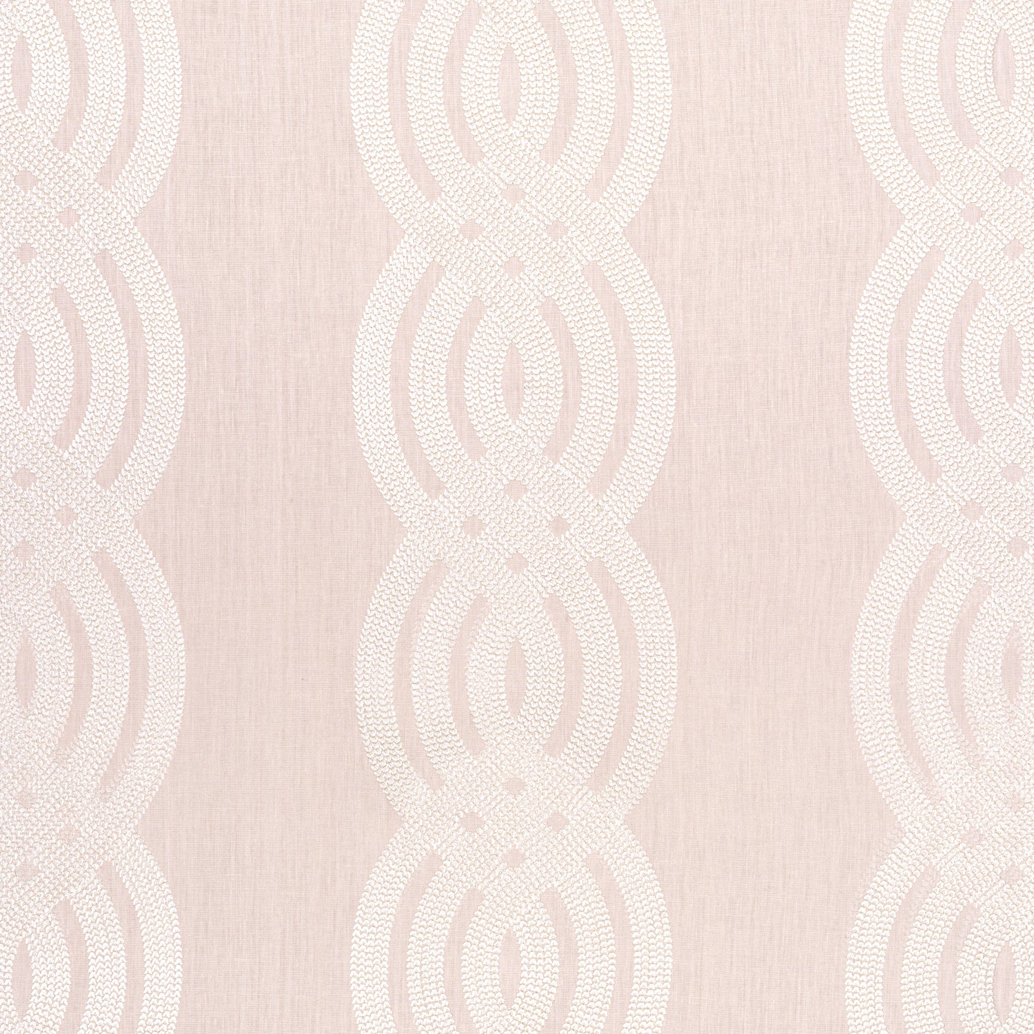 Braid Embroidery fabric in blush color - pattern number W710801 - by Thibaut in the Heritage collection