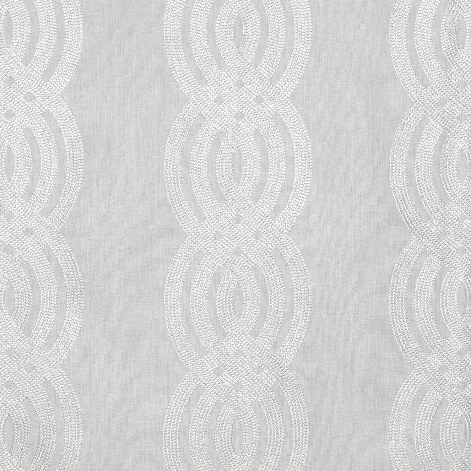 Braid Embroidery fabric in grey color - pattern number W710803 - by Thibaut in the Heritage collection