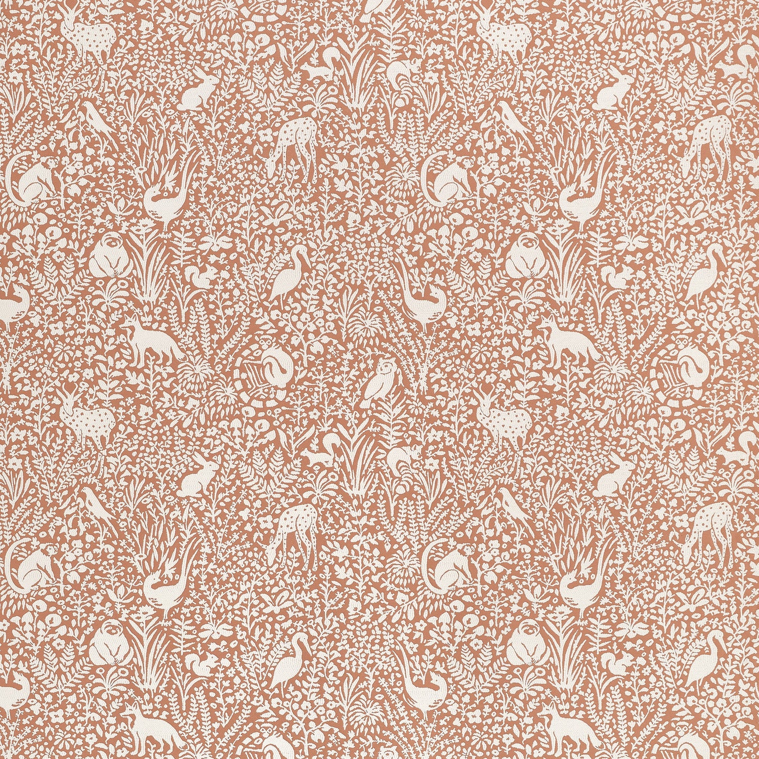 Kindred fabric in terracotta color - pattern number W711105 - by Thibaut in the Acadia collection