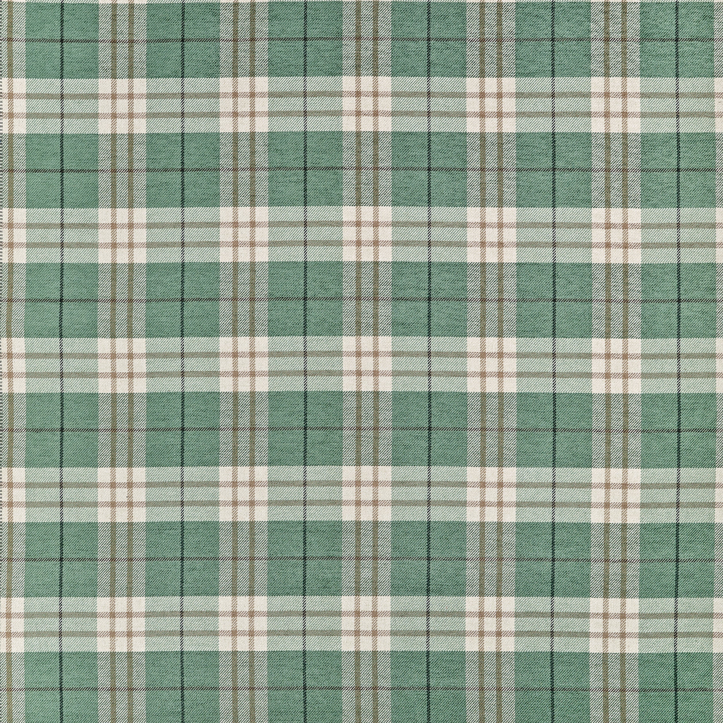 Percival Plaid fabric in pine color - pattern number W711328 - by Thibaut in the Savile collection