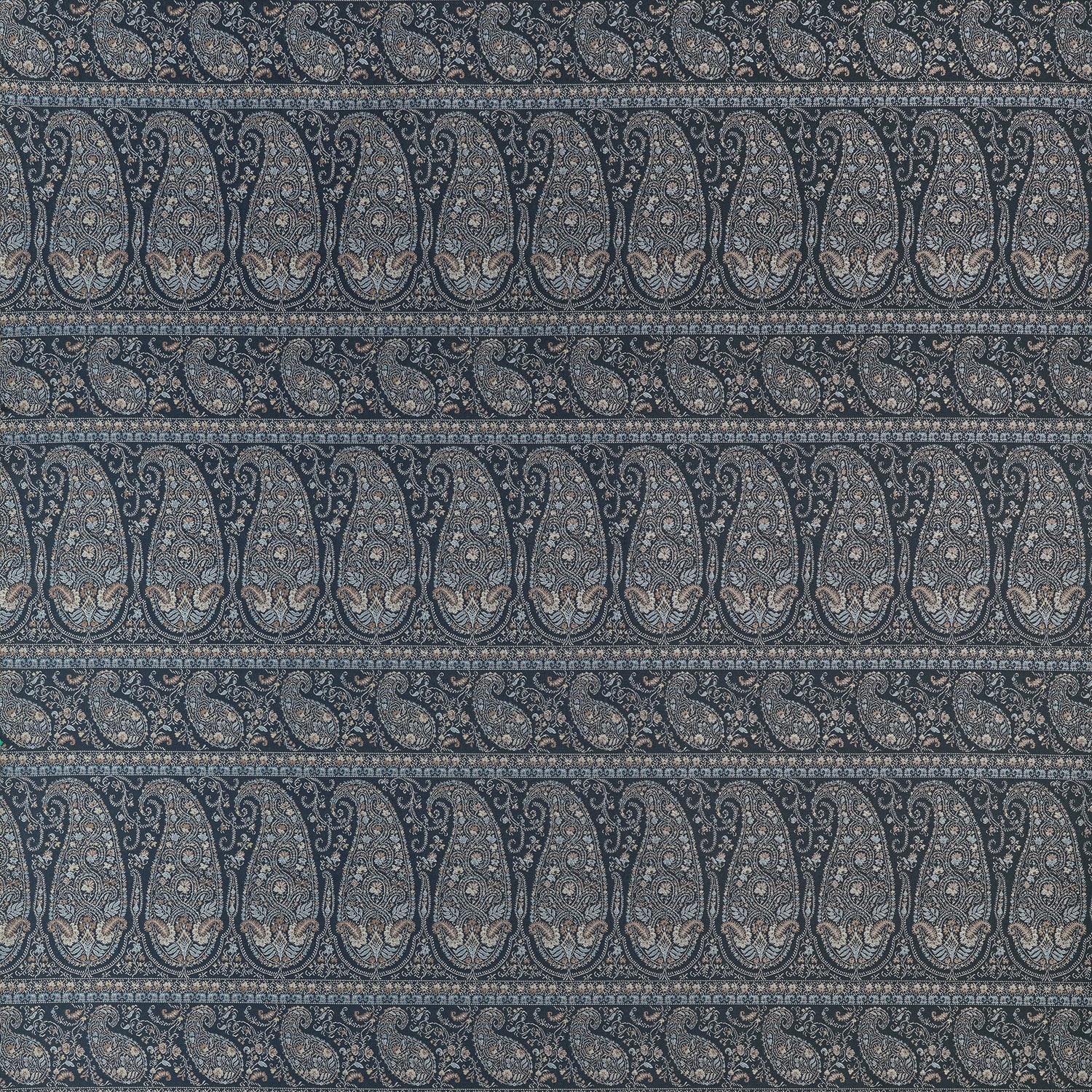 Emalin Paisley fabric in charcoal color - pattern number W711333 - by Thibaut in the Savile collection