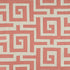 Tulum Applique fabric in coral on natural color - pattern number W713223 - by Thibaut in the Mesa collection