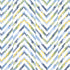 Hamilton Embroidery fabric in blue and yellow color - pattern number W714345 - by Thibaut in the Canopy collection