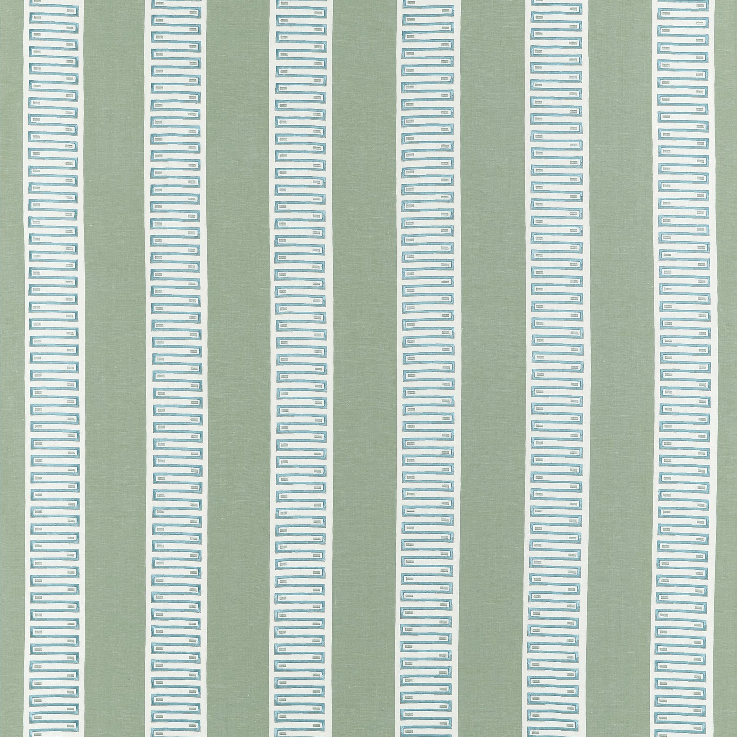 Raritan Line Embroidery fabric in Sage color - pattern number W714629 - by Thibaut in the Fairhaven collection
