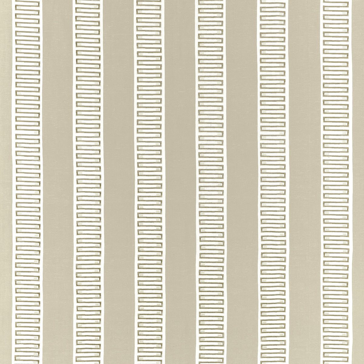 Raritan Line Embroidery fabric in Beige color - pattern number W714632 - by Thibaut in the Fairhaven collection